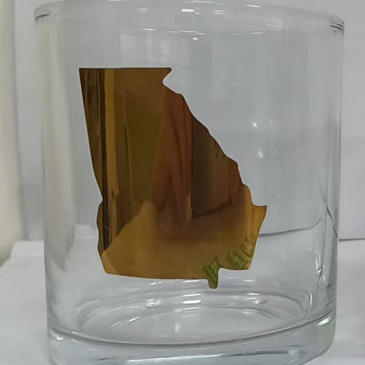Gold Georgia Candle - Fresh Peach Fragrance - Barrel Down South