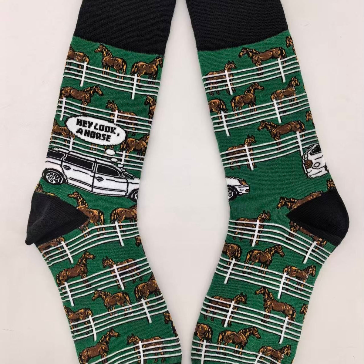 Hey Look, A Horse Derby Socks - Barrel Down South