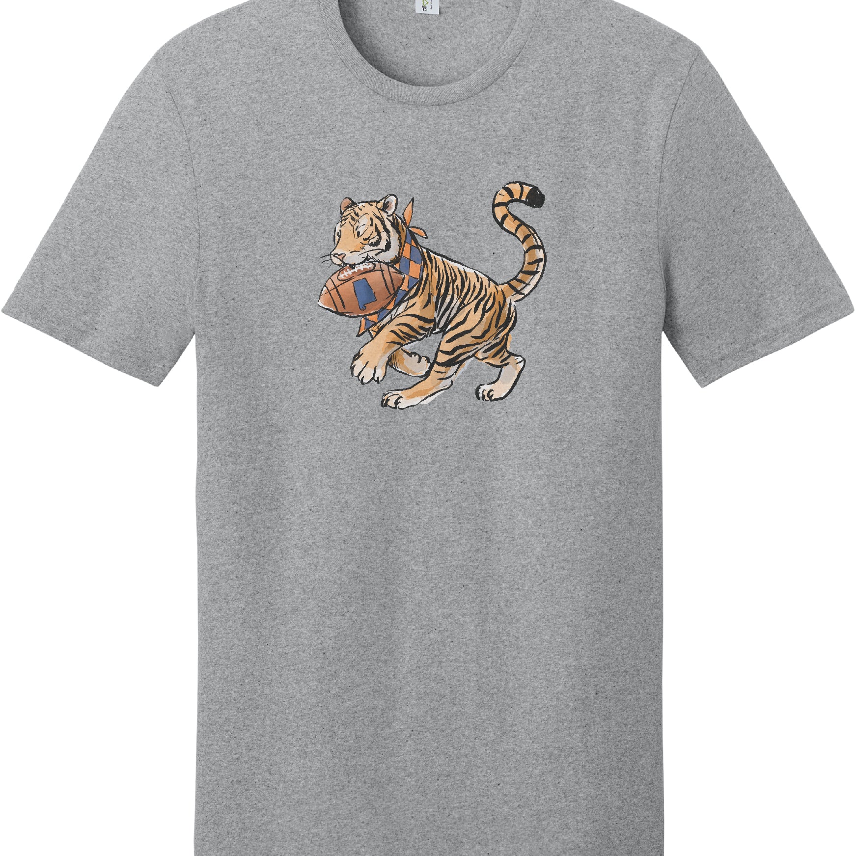 Tiger with Football T-Shirt - Barrel Down South