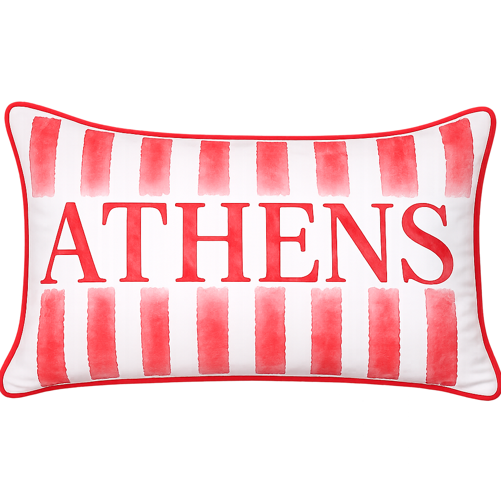 Athens Stripe Pillow - Barrel Down South