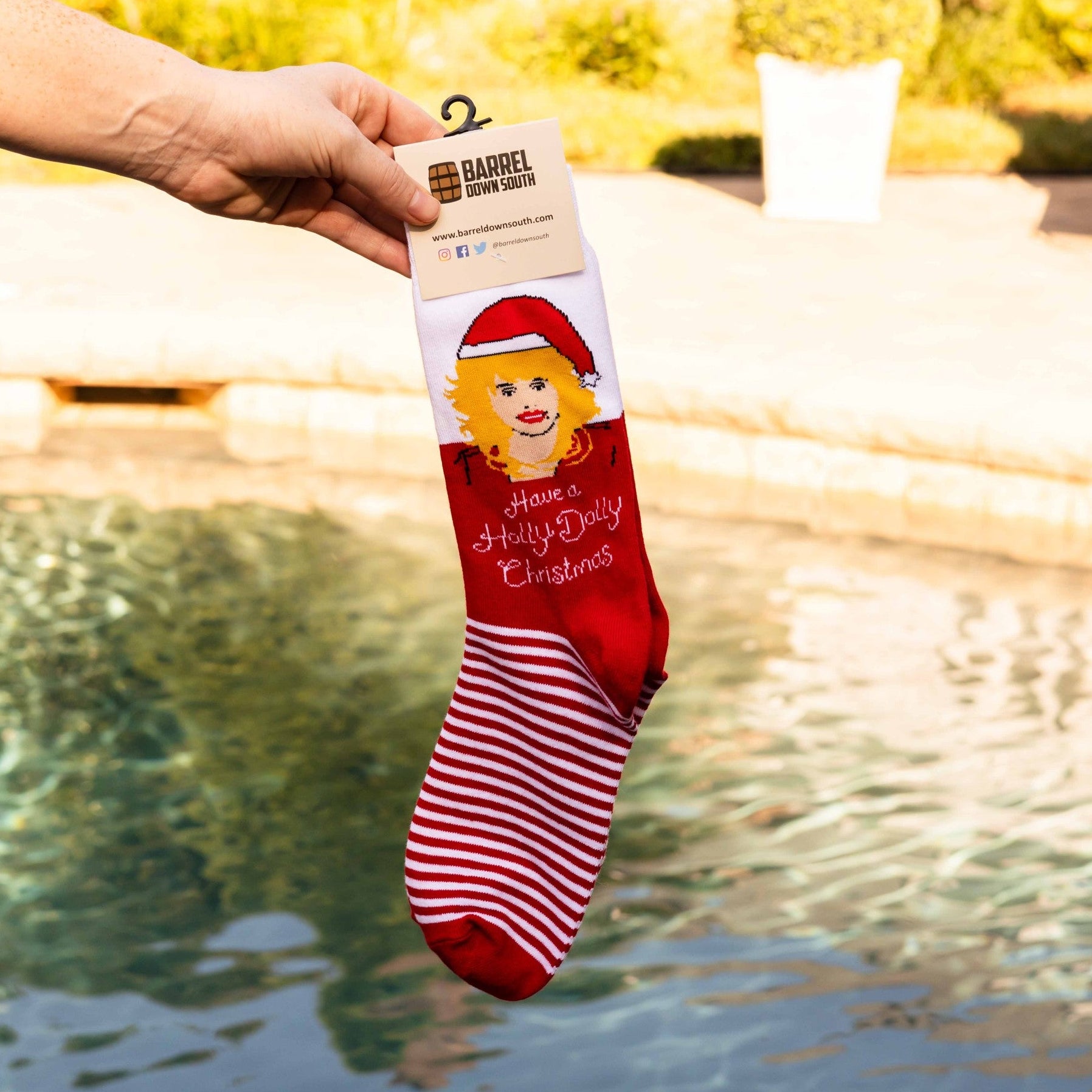 Holly Dolly Christmas Socks - Barrel Down South