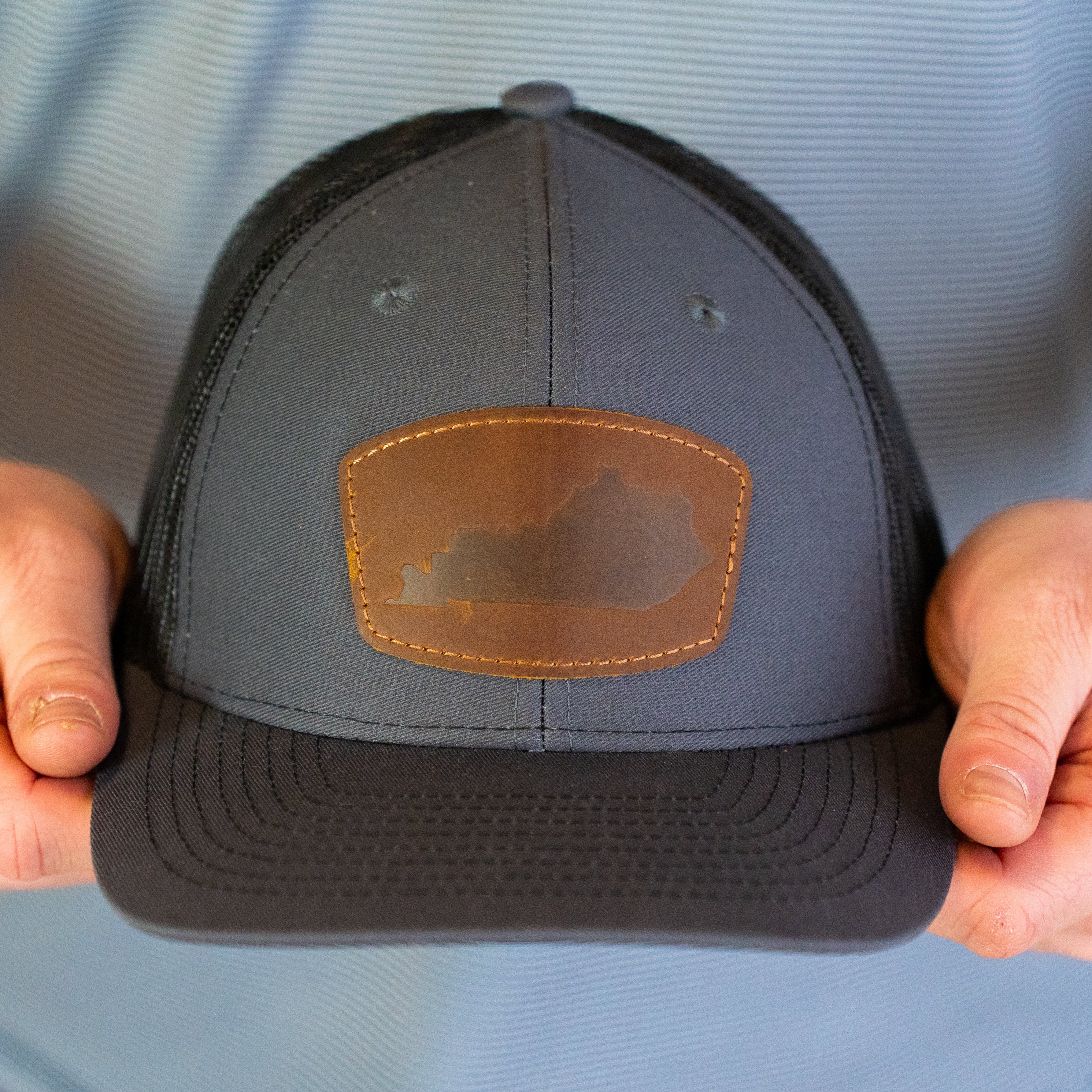 Kentucky KY Shape Leather Patch Hat - Barrel Down South