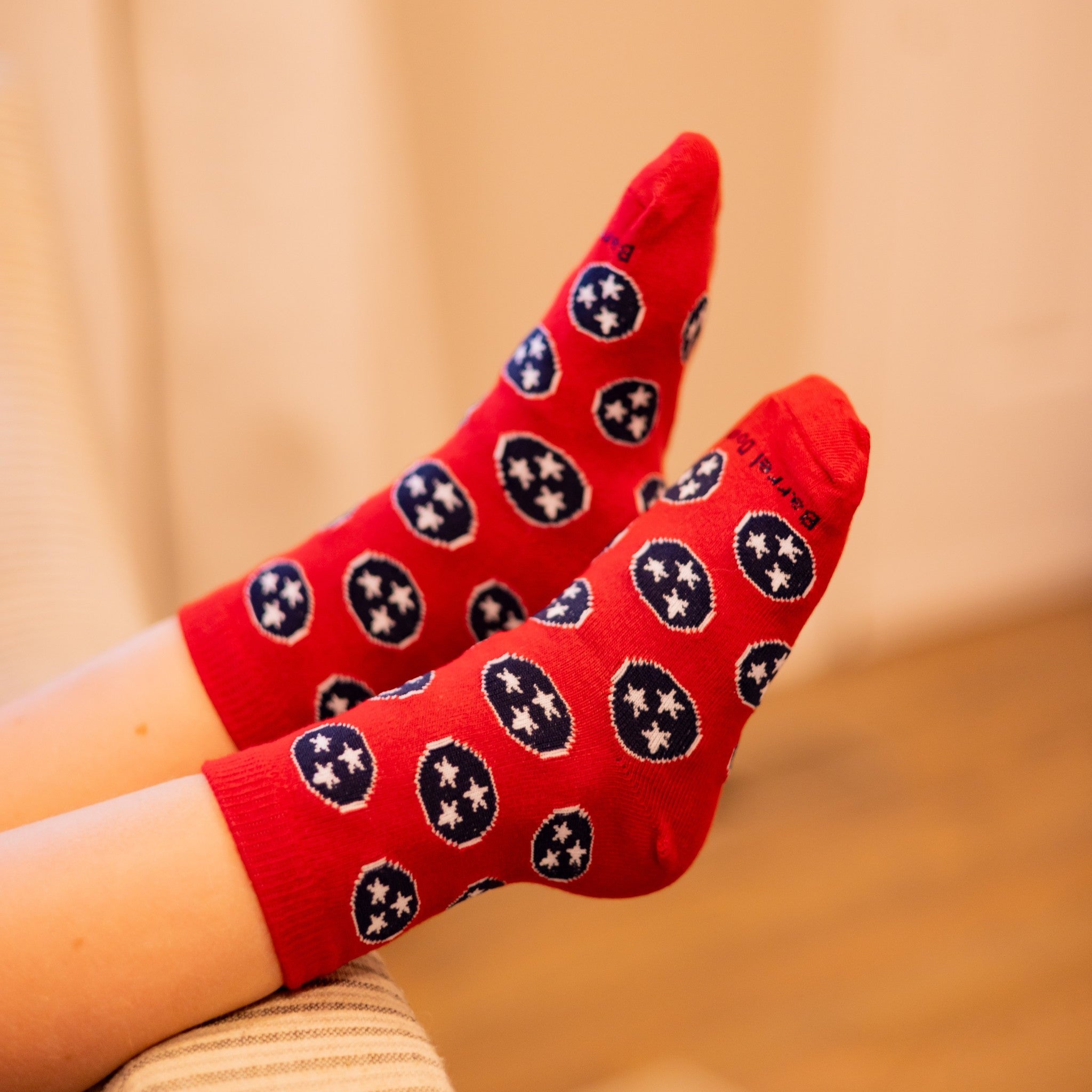Kids Red Tri-Star Socks - Barrel Down South