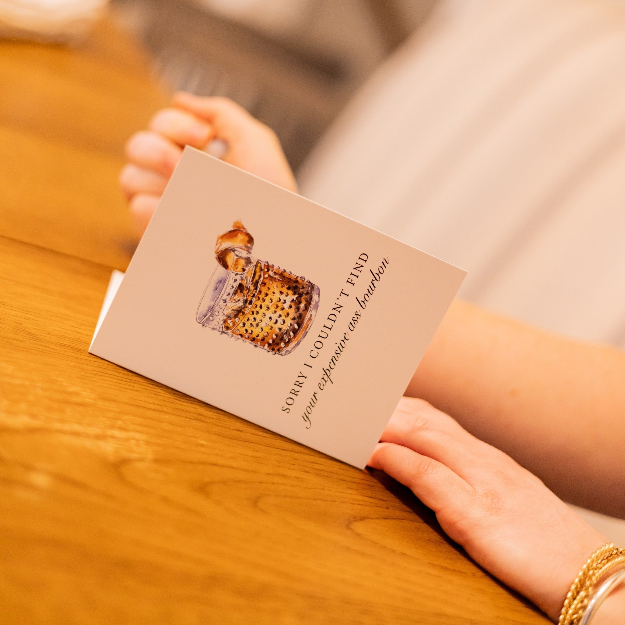 Sorry I Couldn't Find Your Expensive Ass Bourbon Greeting Card - Barrel Down South