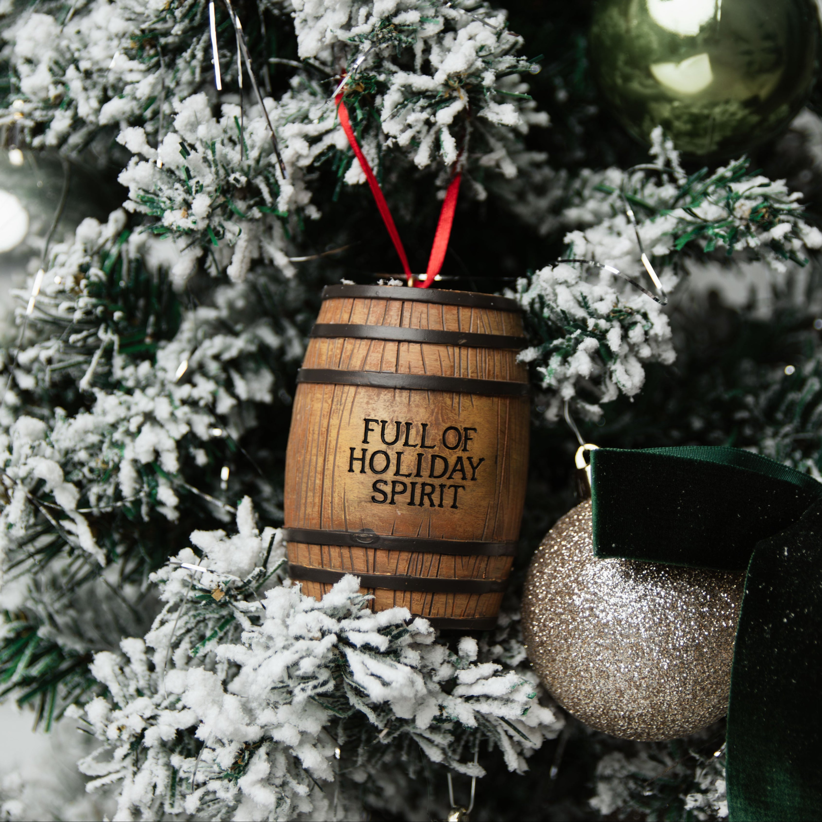 Full of Holiday Spirit Barrel Ornament - Barrel Down South