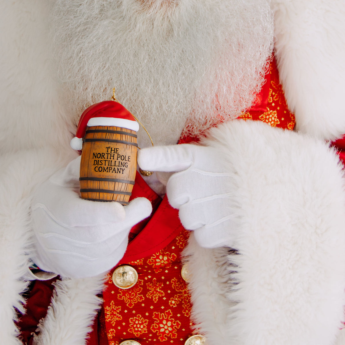 The North Pole Distilling Company Bourbon Barrel Ornament - Barrel Down South