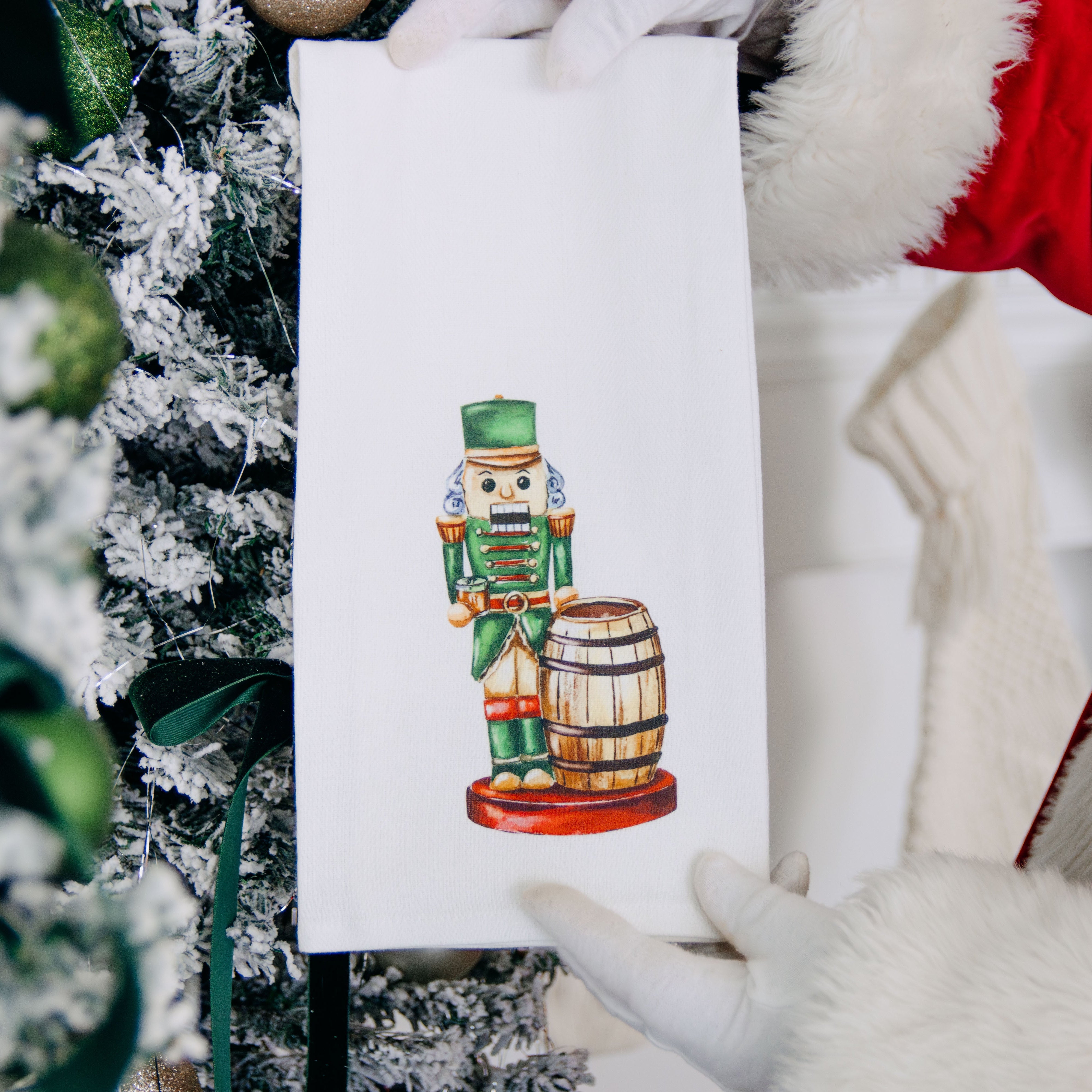 Bourbon Nutcracker Tea Towel - Barrel Down South