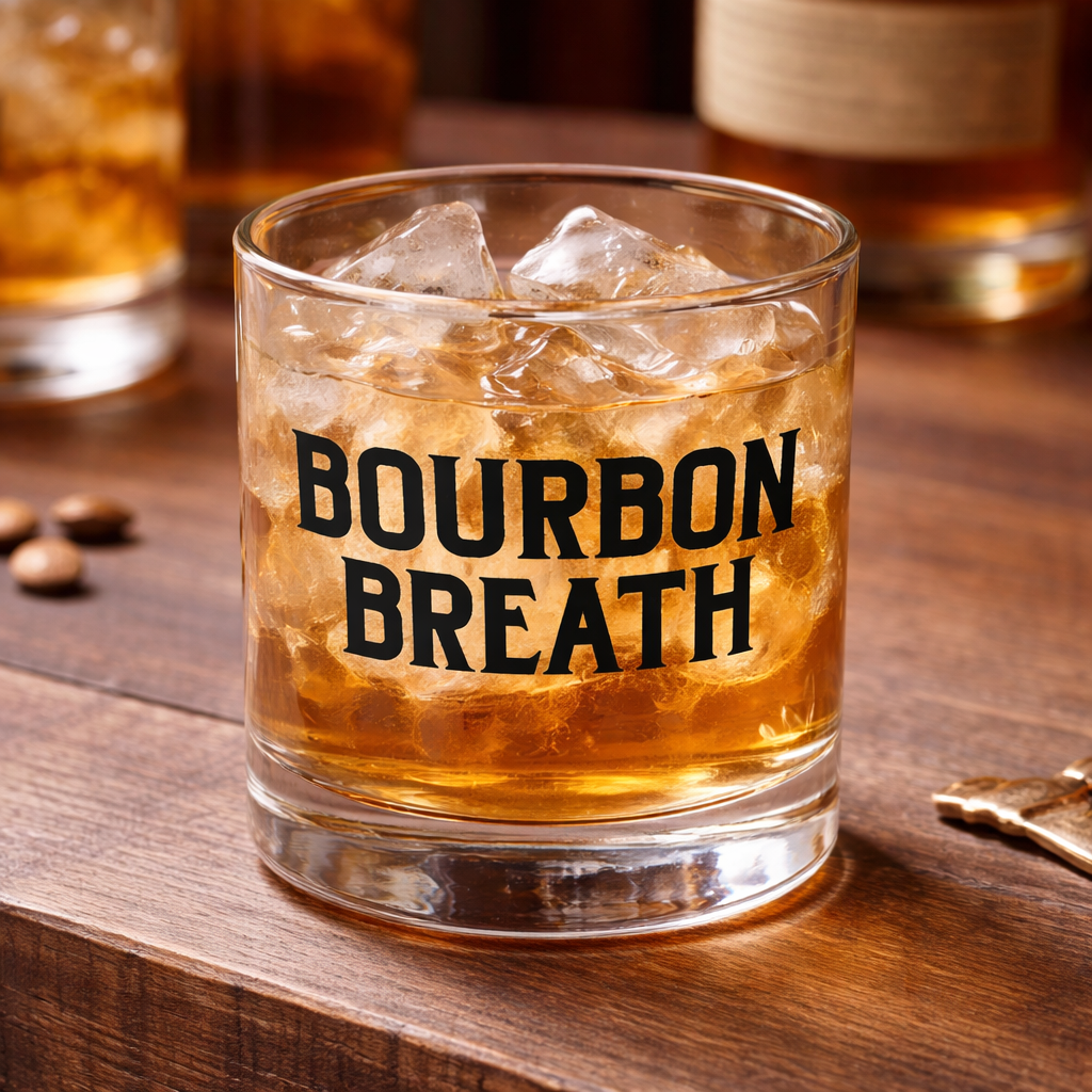 Bourbon Breath Rocks Glass - Barrel Down South