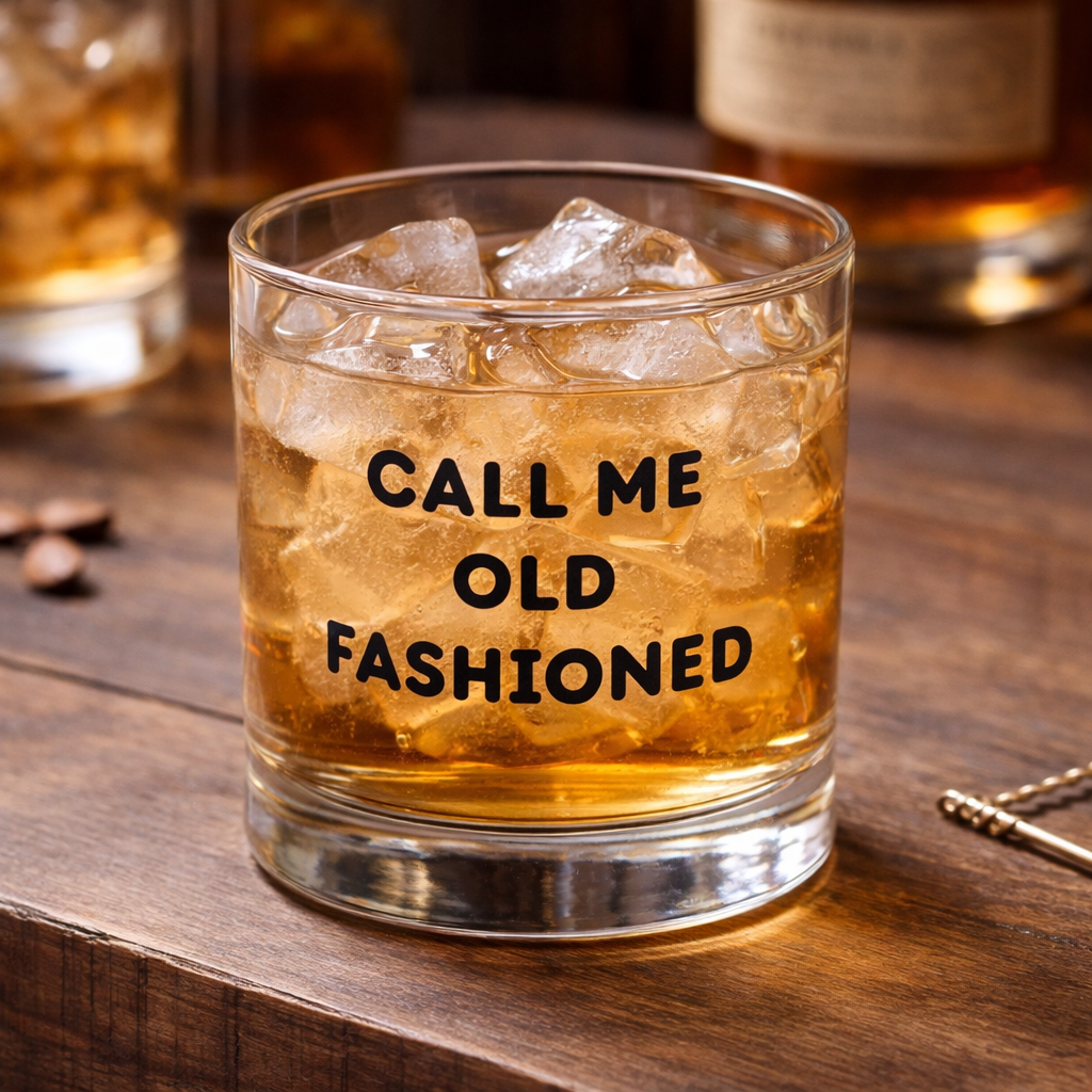 Call Me Old Fashioned Rocks Glass - Barrel Down South