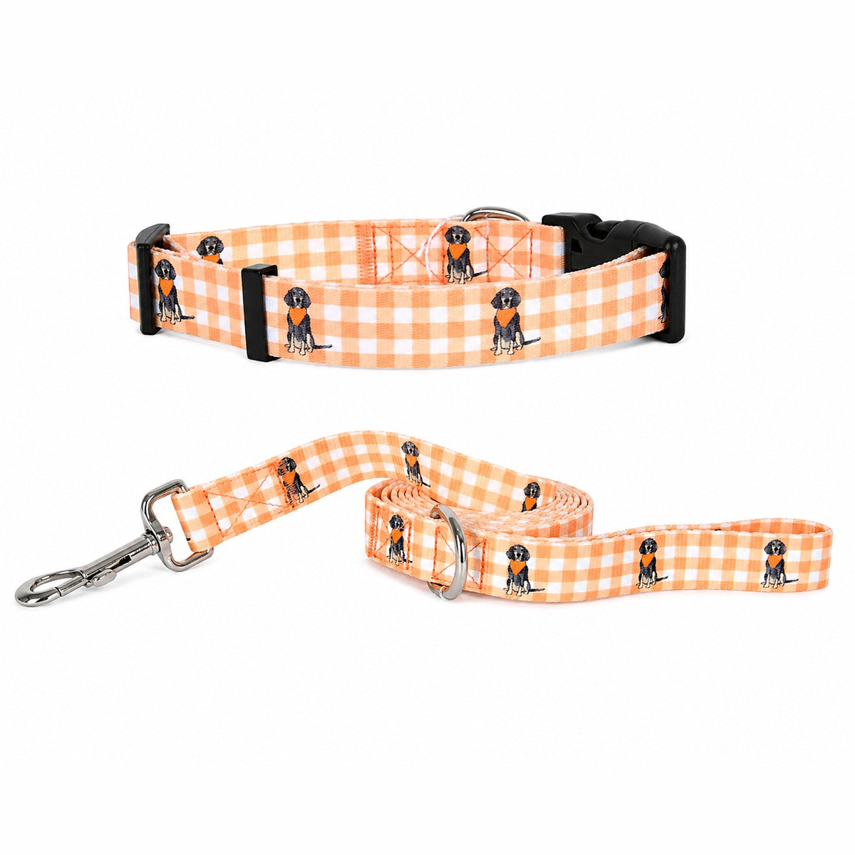 Bluetick Coonhound Gingham Dog Combo - Barrel Down South