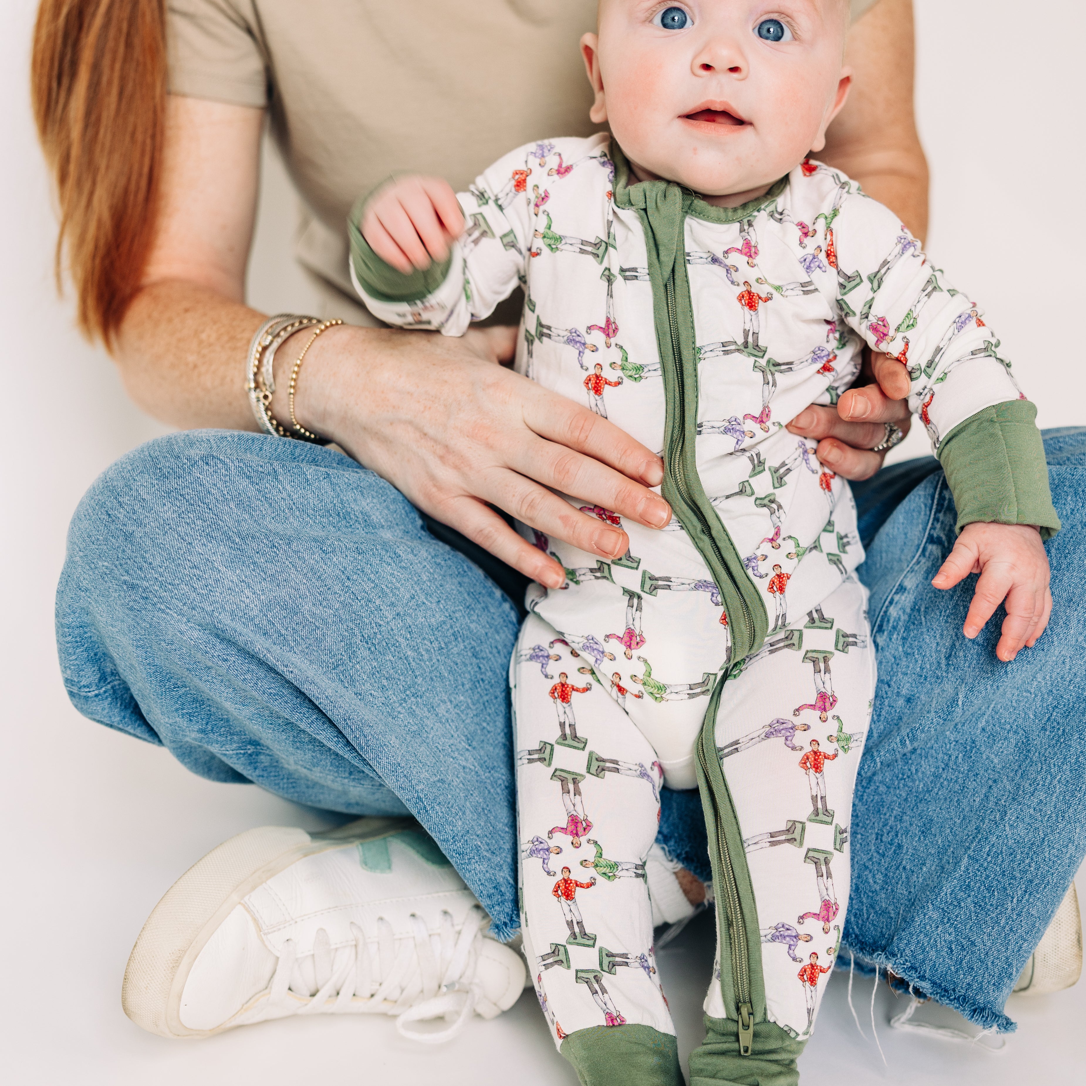 Out of the Gate Horse Racing Unisex Kids Pajamas - Barrel Down South