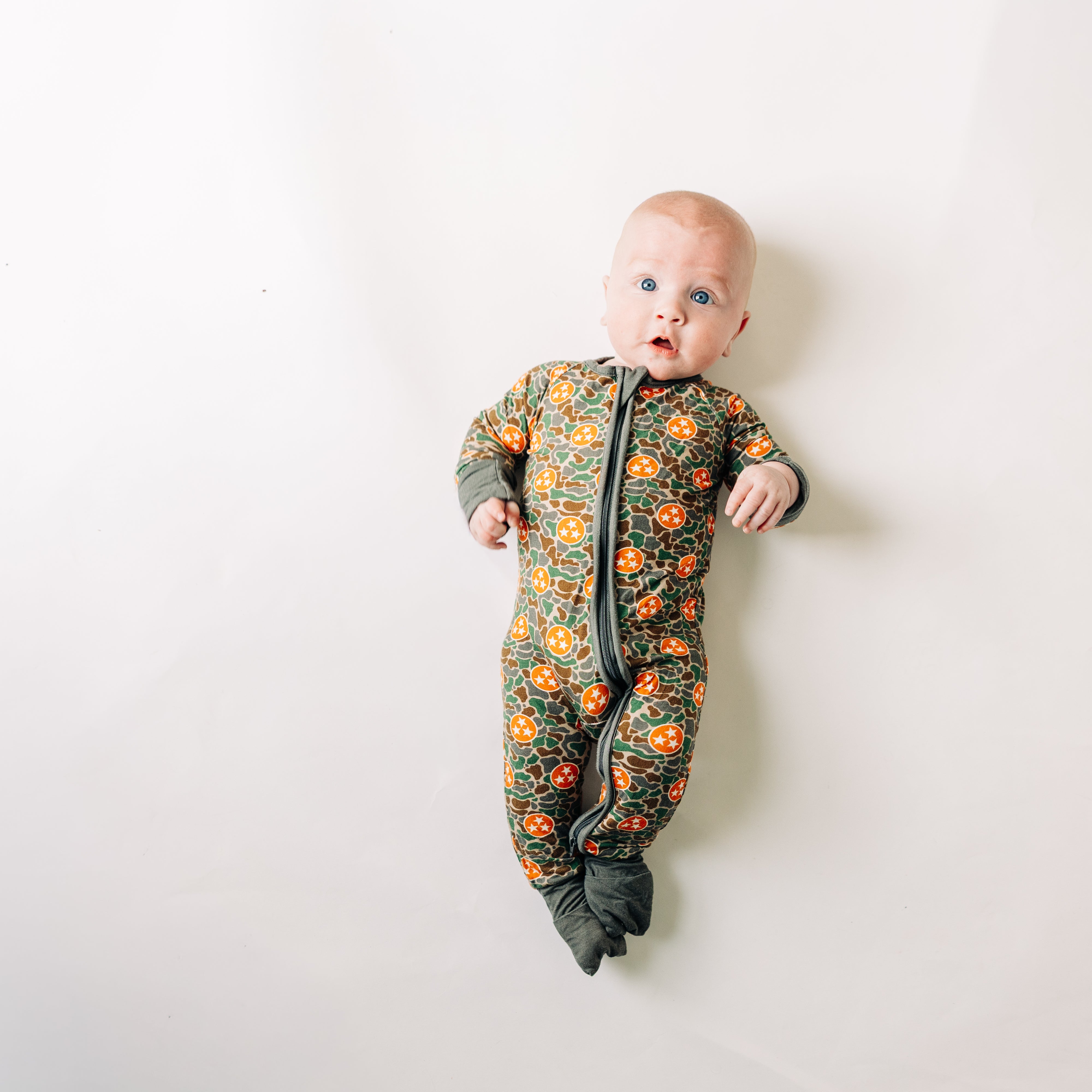 Camo Tri Star Unisex Kids Pajamas - Barrel Down South