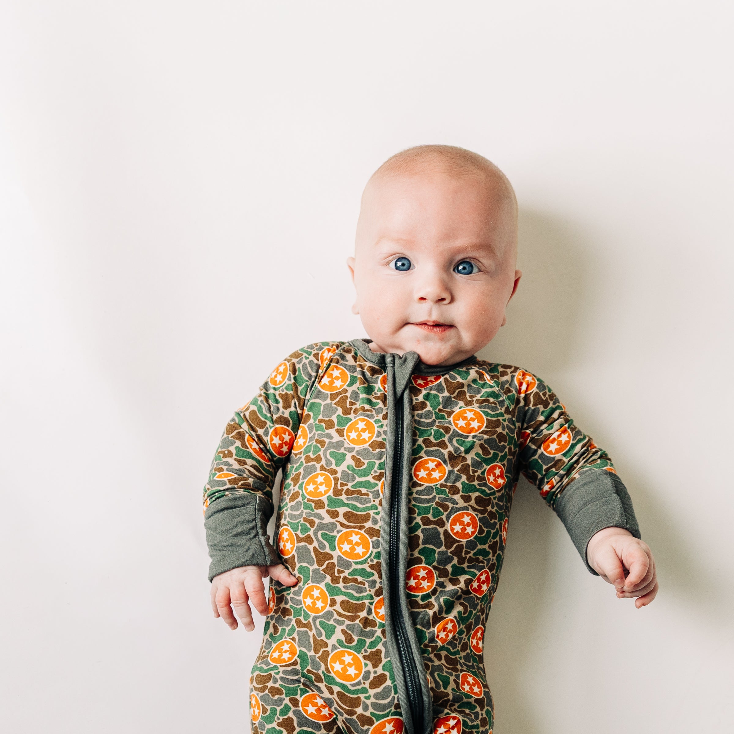 Camo Tri Star Unisex Kids Pajamas - Barrel Down South