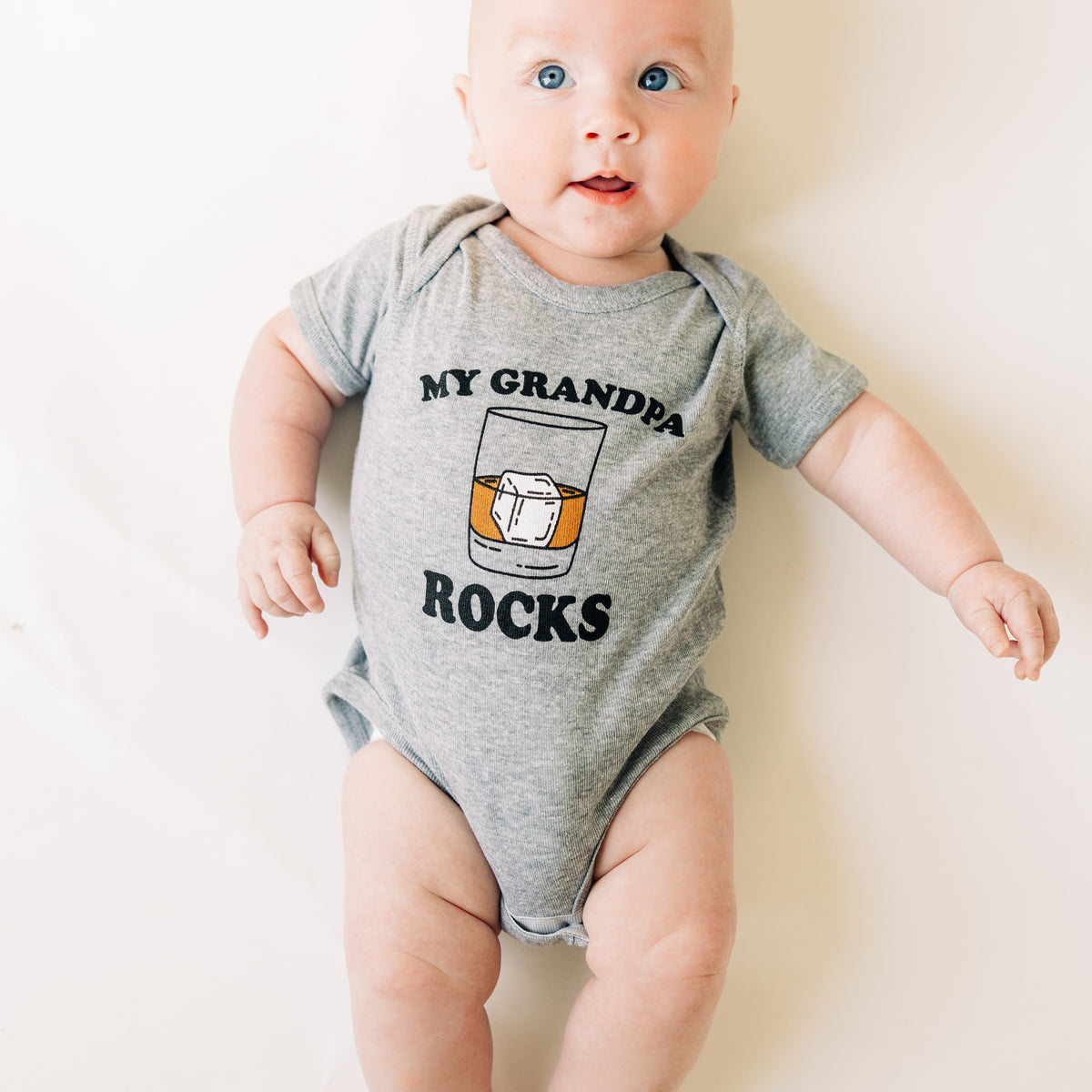 My Grandpa Rocks Bourbon Unisex Kids' Onesie - Barrel Down South