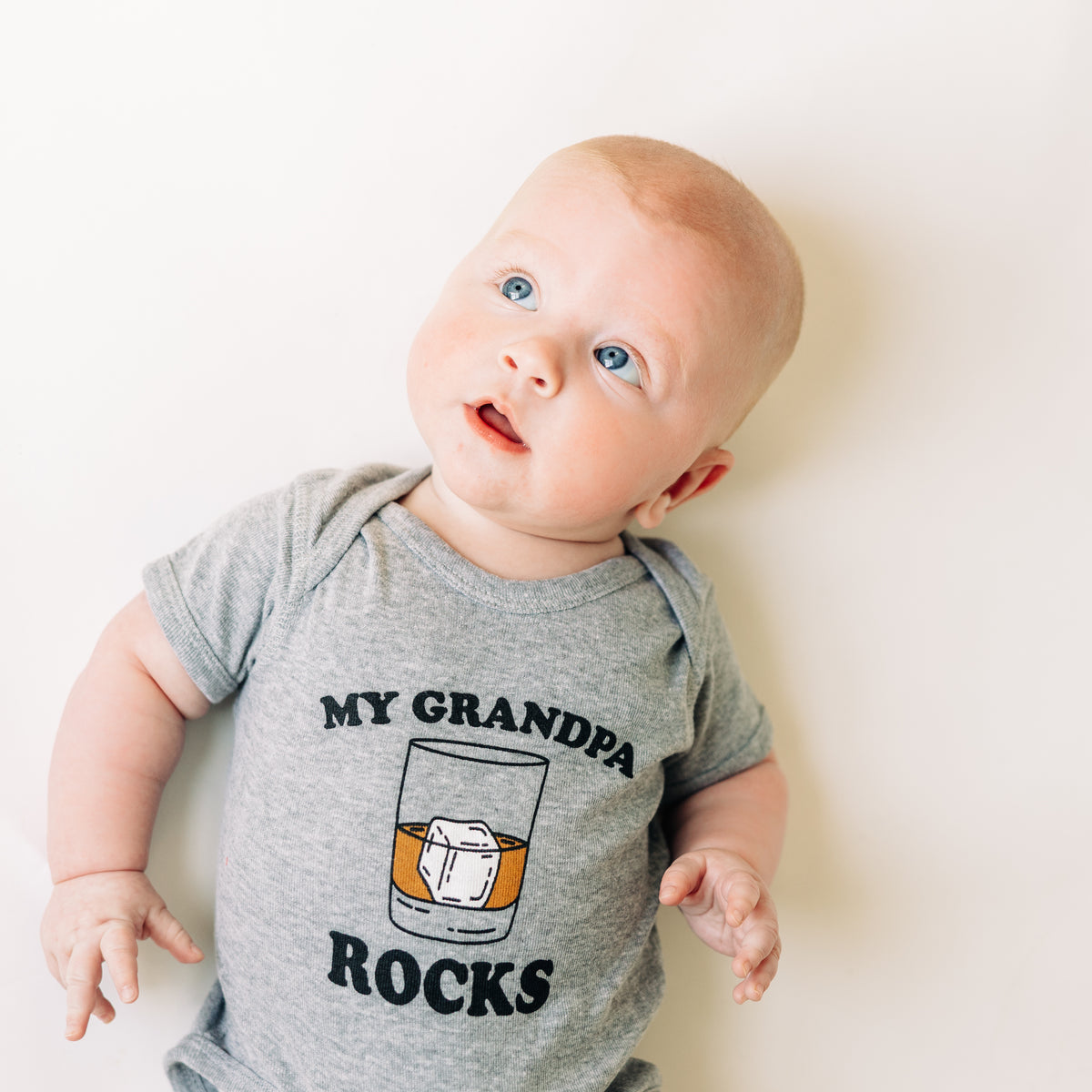 My Grandpa Rocks Bourbon Unisex Kids' Onesie - Barrel Down South