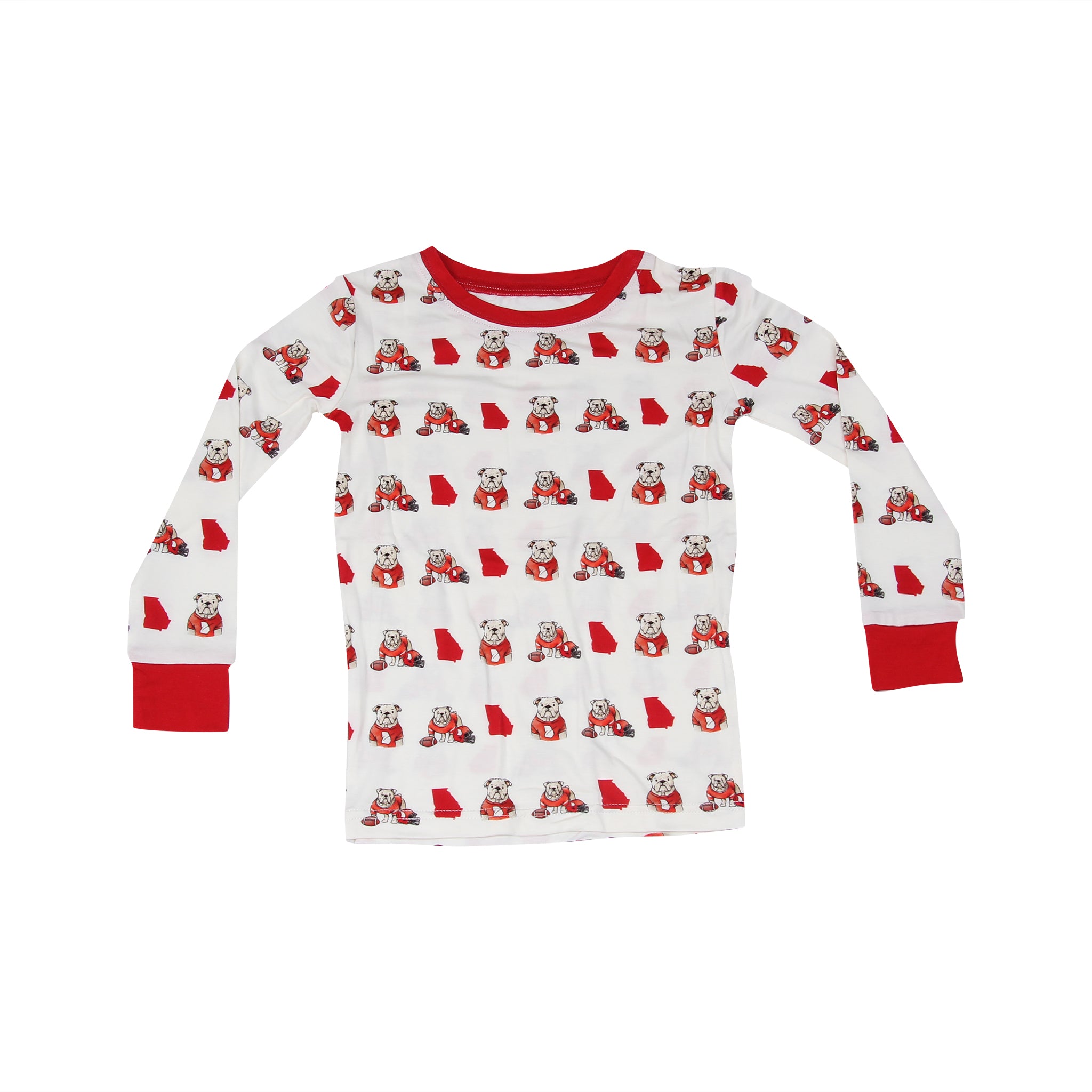 Georgia State Shape Unisex Kids Pajamas - Barrel Down South