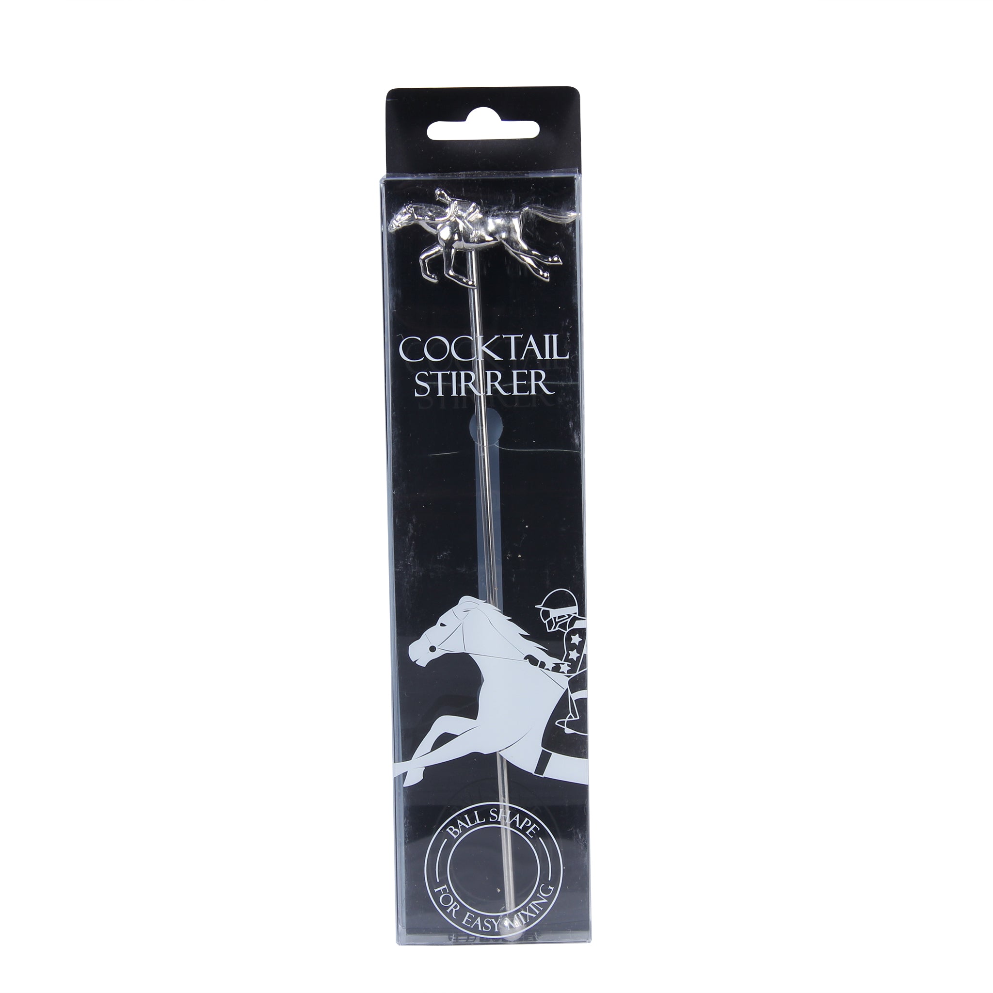 Metal Horse Racing Cocktail Stirrer (Silver) - Barrel Down South