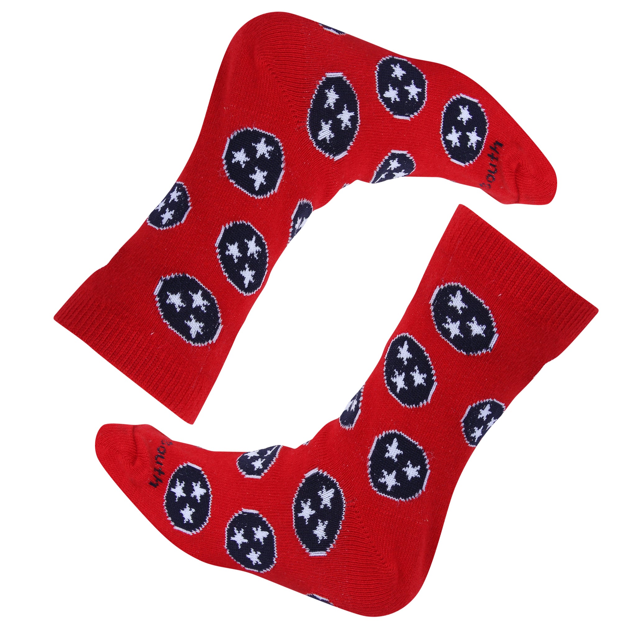 Kids Red Tri-Star Socks - Barrel Down South