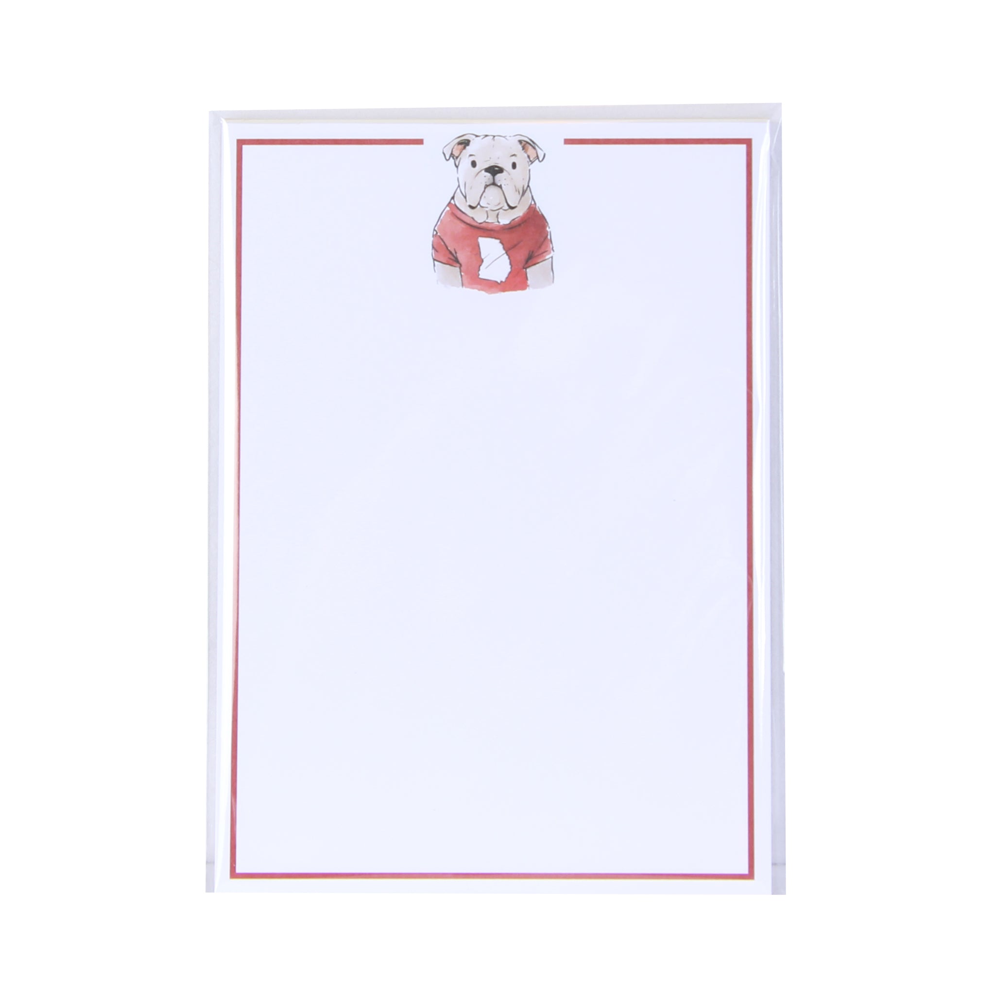 Bulldog GA State Shape Note Pad - Barrel Down South