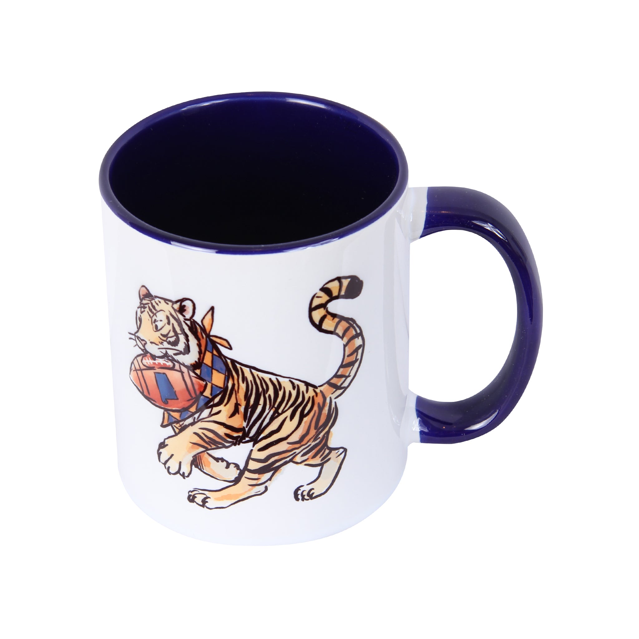 Navy and Orange Tiger Coffee Mug - Barrel Down South