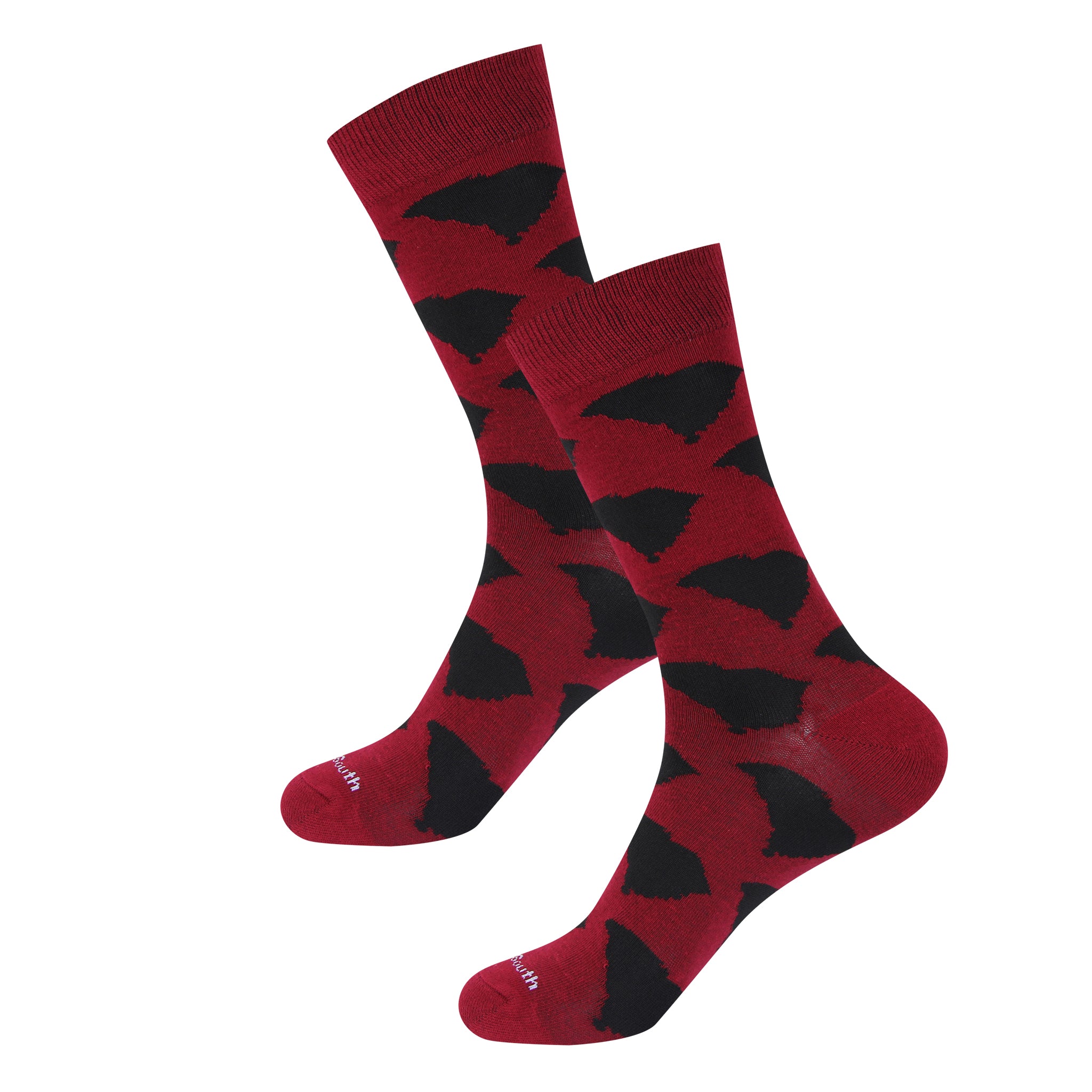 Red/Black South Carolina Socks - Barrel Down South