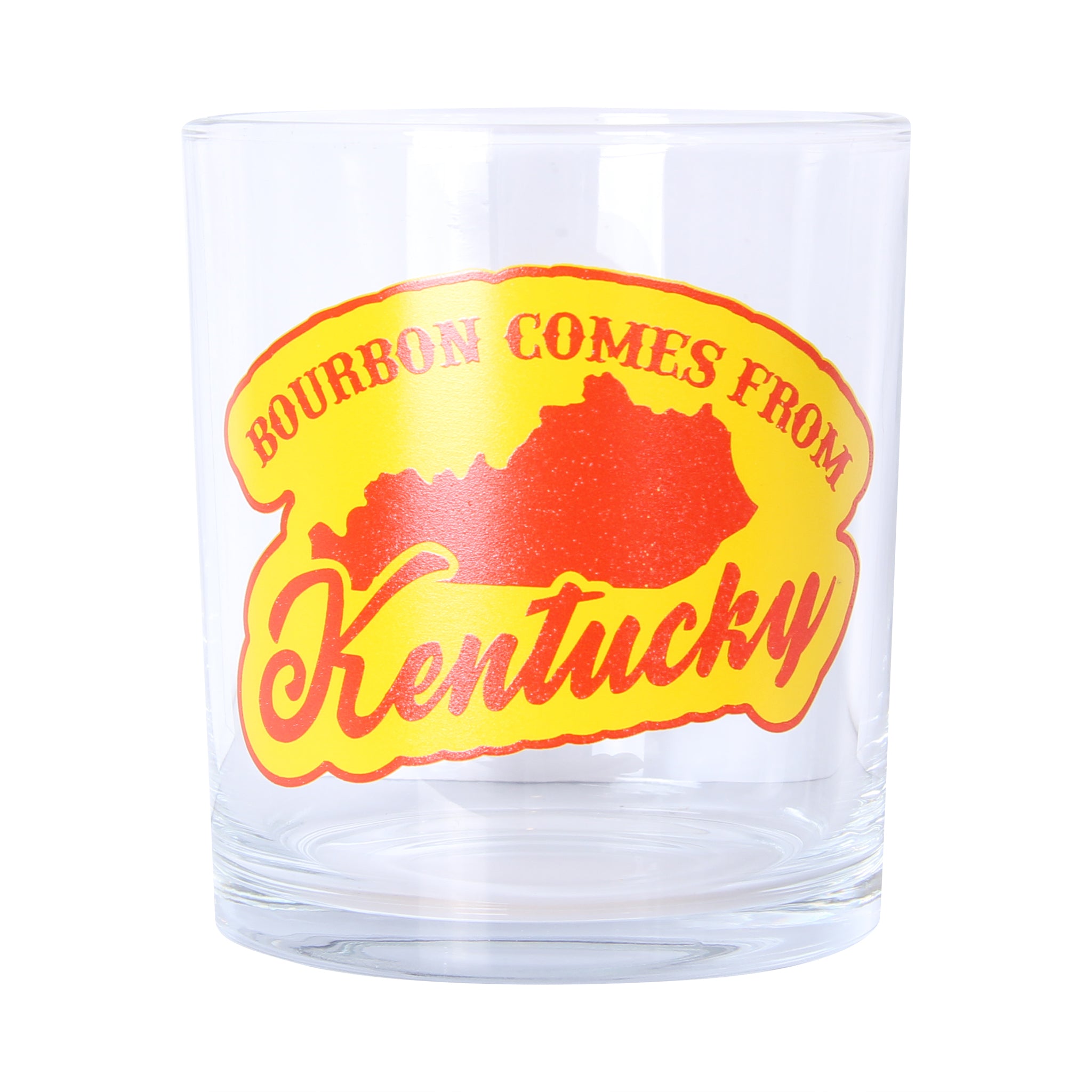 Bourbon Comes From Kentucky Rocks Glass - Barrel Down South
