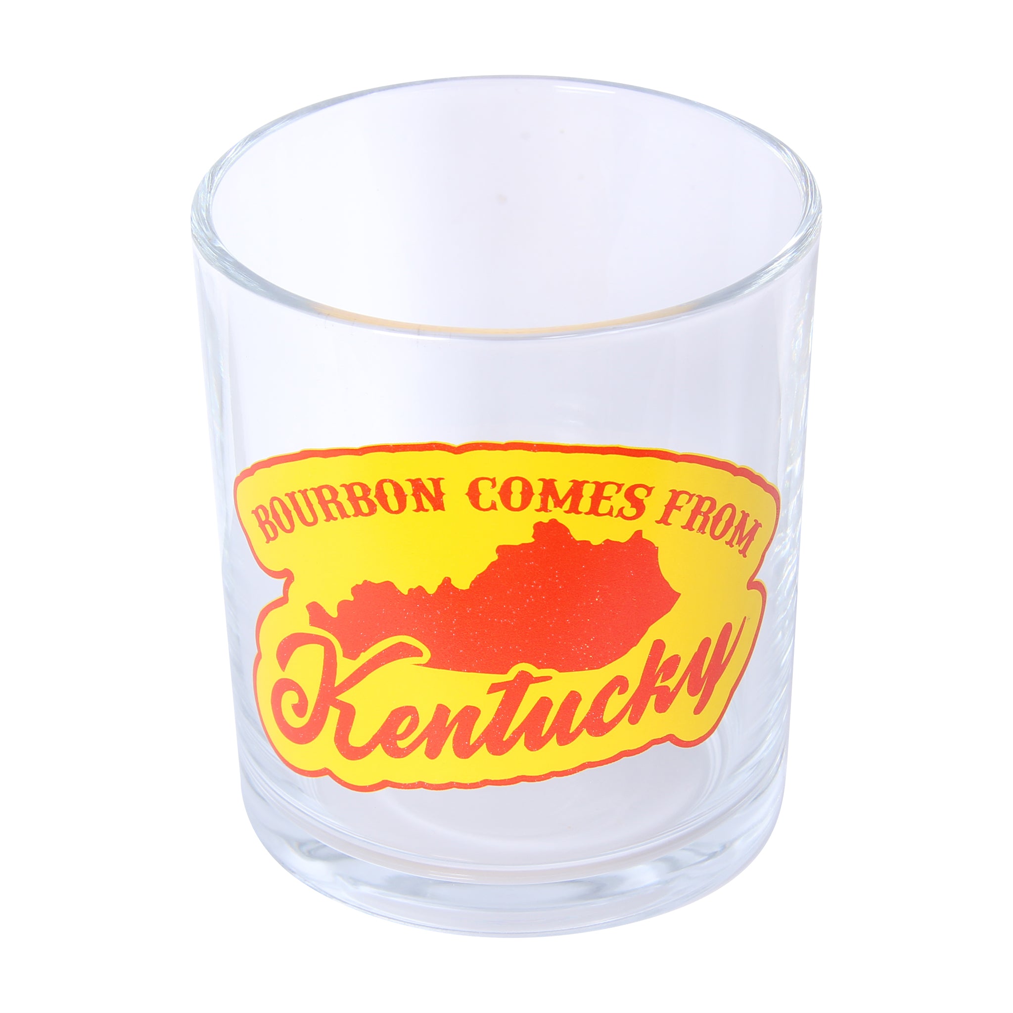Bourbon Comes From Kentucky Rocks Glass - Barrel Down South