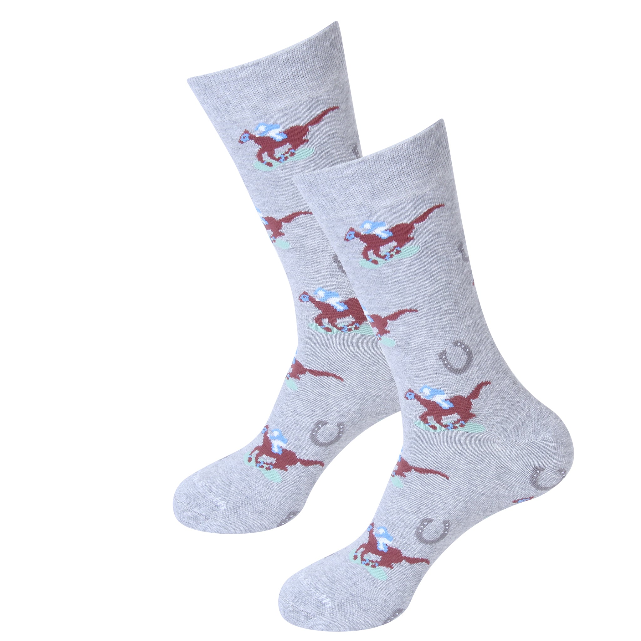 Raceday Grey Socks - Barrel Down South