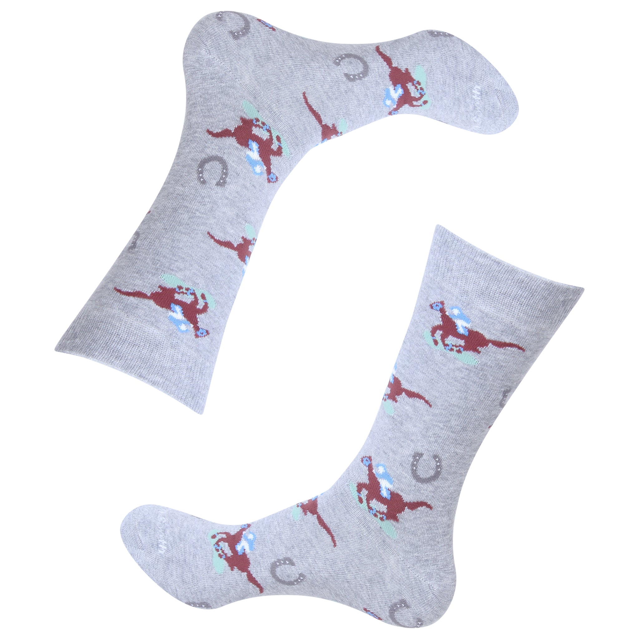 Raceday Grey Socks - Barrel Down South