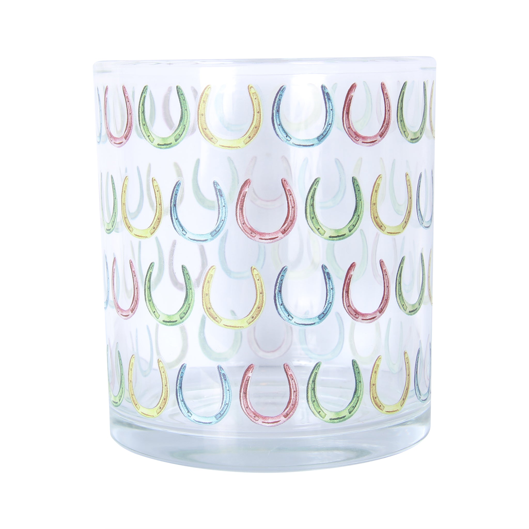 Horseshoes Repeat Rocks Glass - Barrel Down South