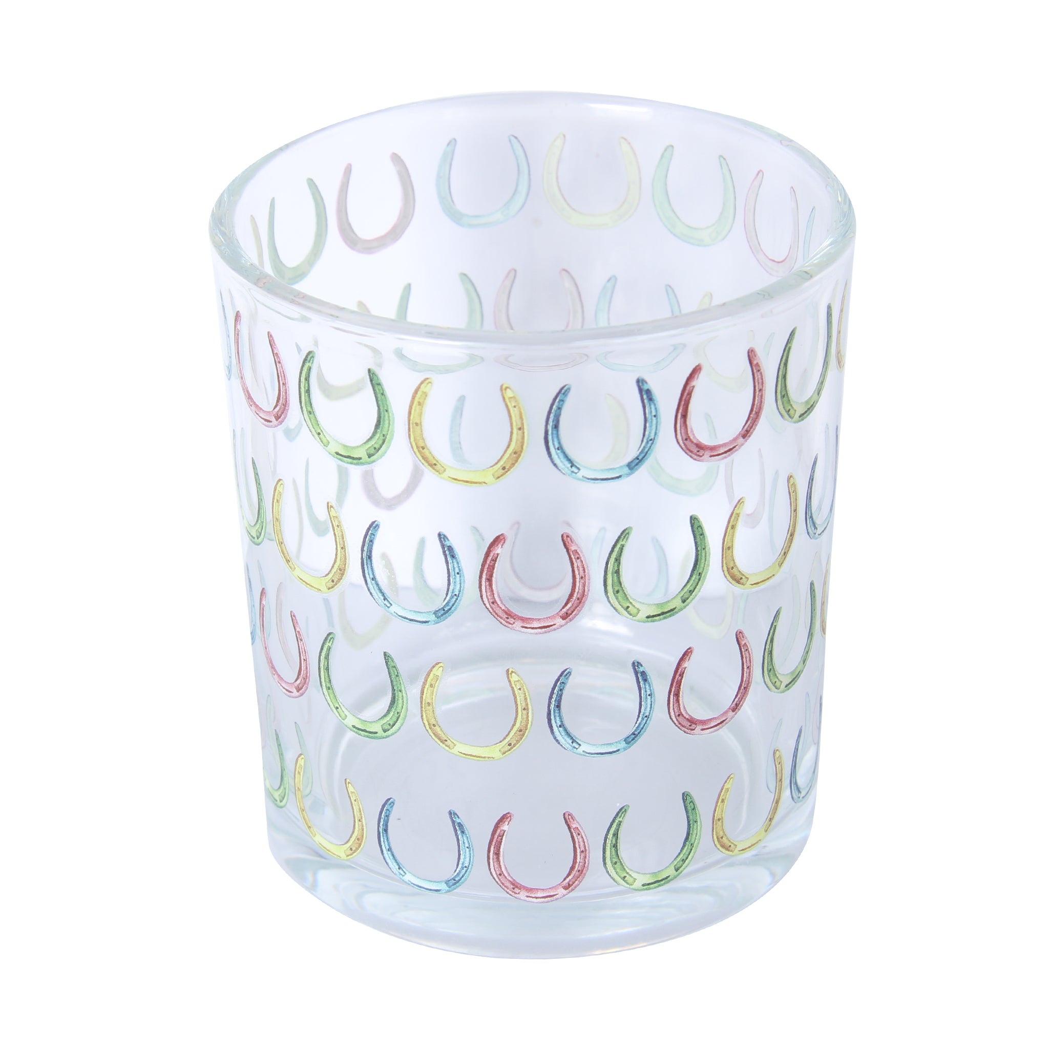 Horseshoes Repeat Rocks Glass - Barrel Down South