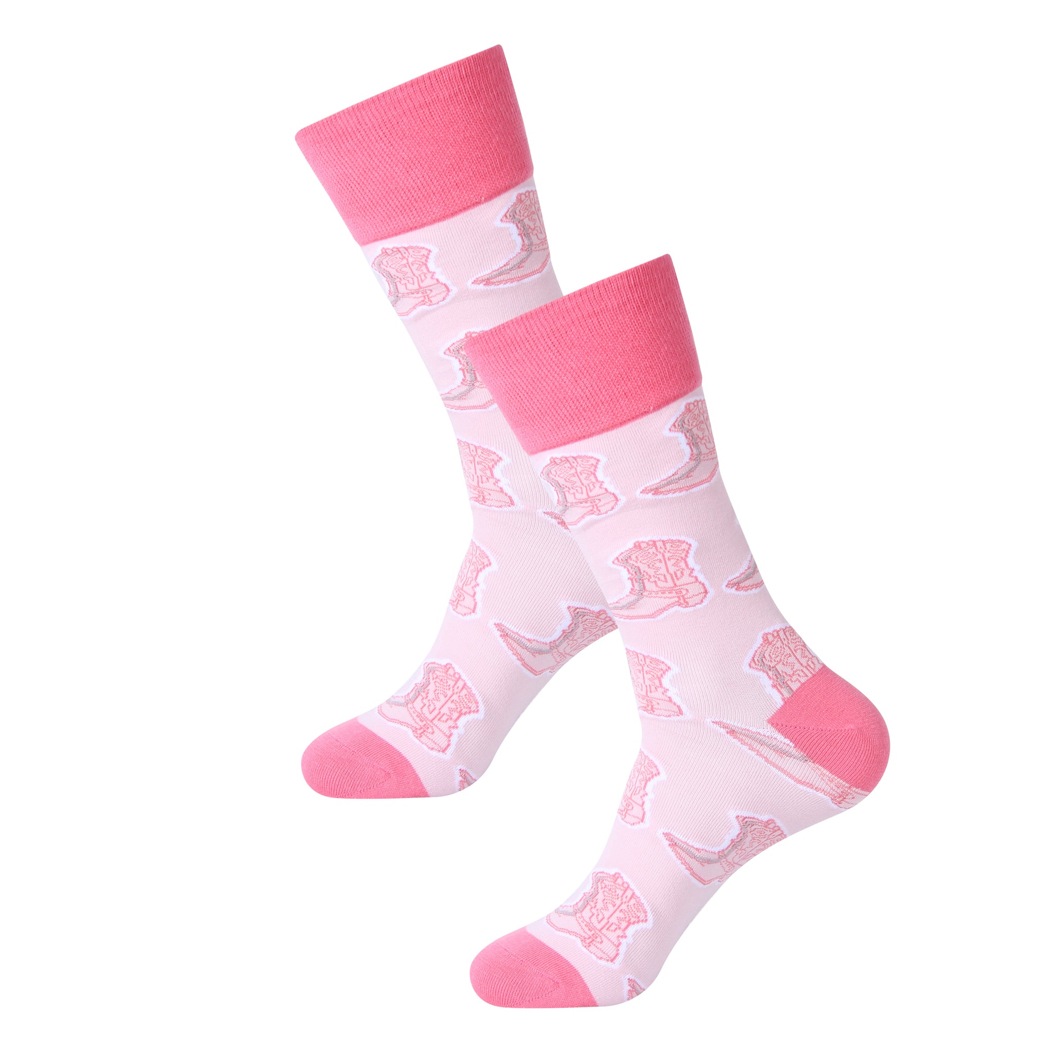 Pink Boot Socks
