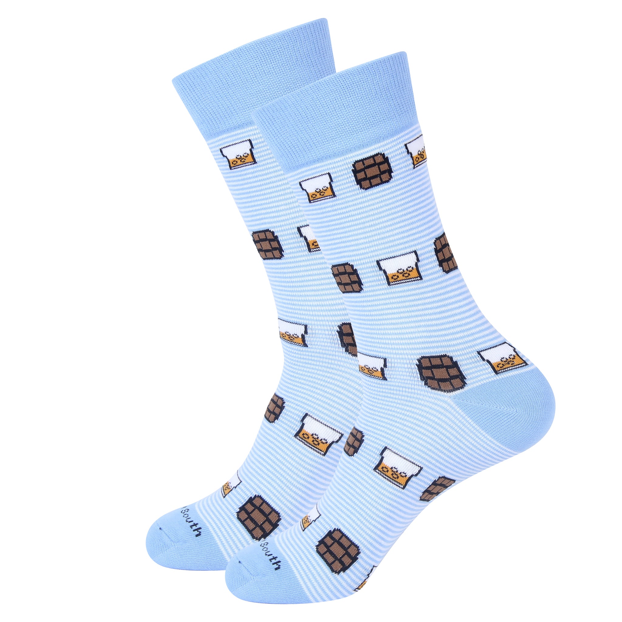 Light Blue Stripe On The Rocks Socks