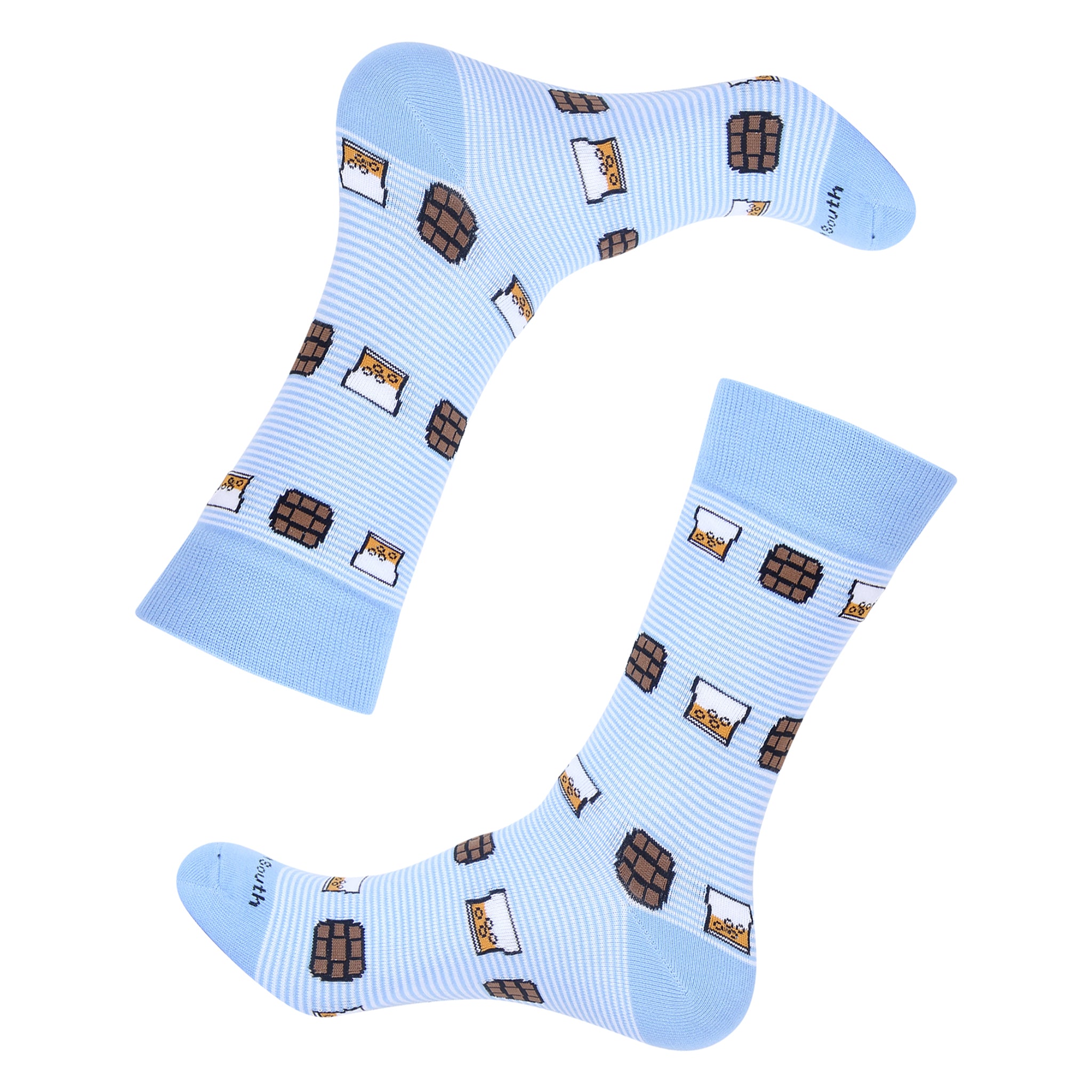 Light Blue Stripe On The Rocks Socks