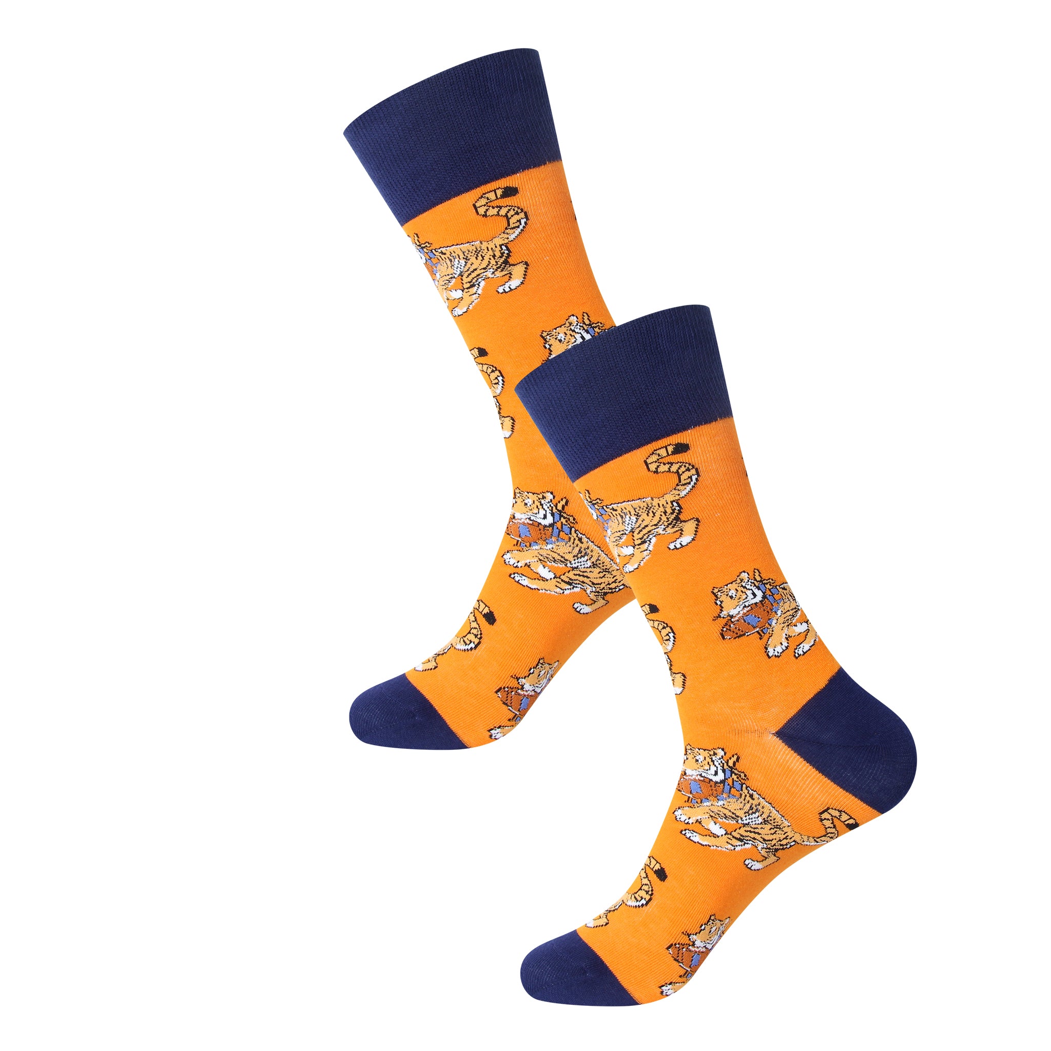 Orange Tiger Socks - Barrel Down South