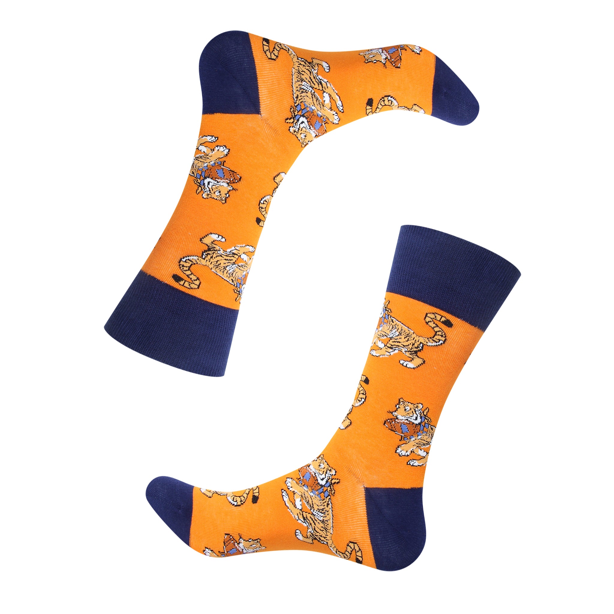 Orange Tiger Socks - Barrel Down South