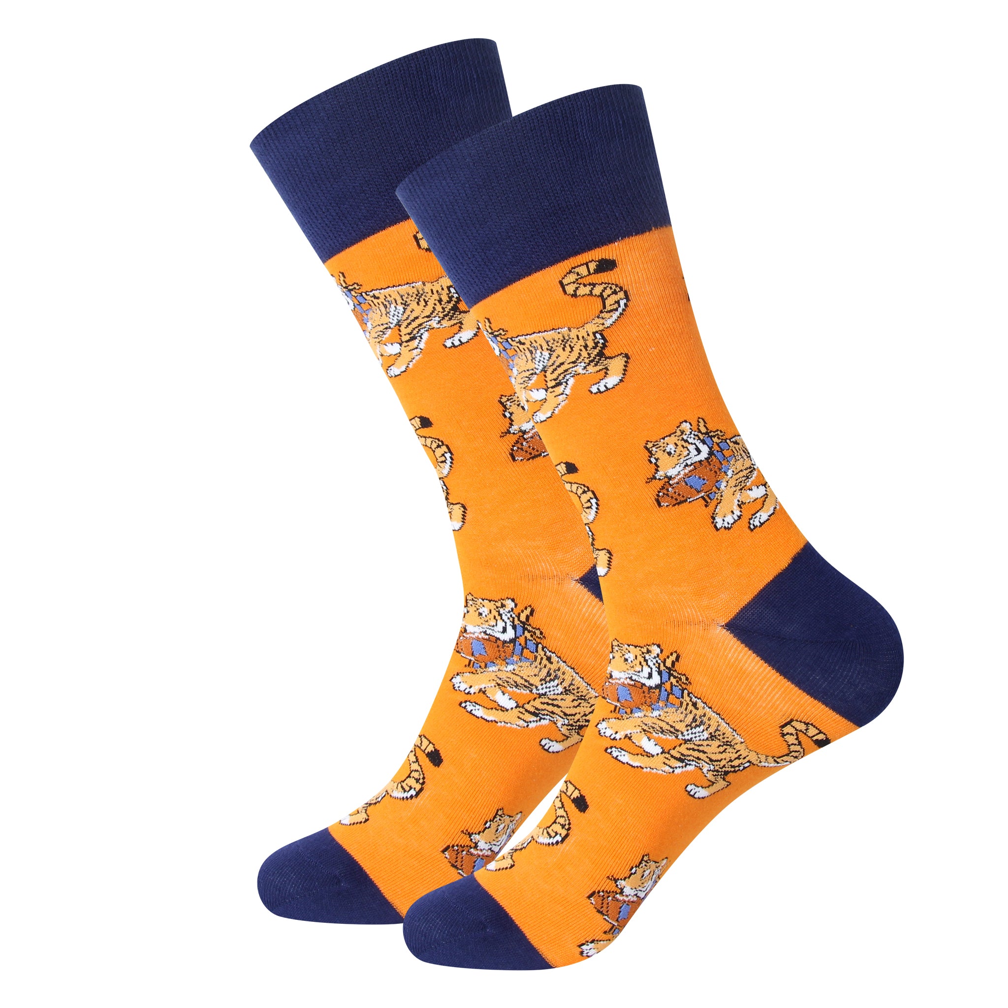 Orange Tiger Socks - Barrel Down South