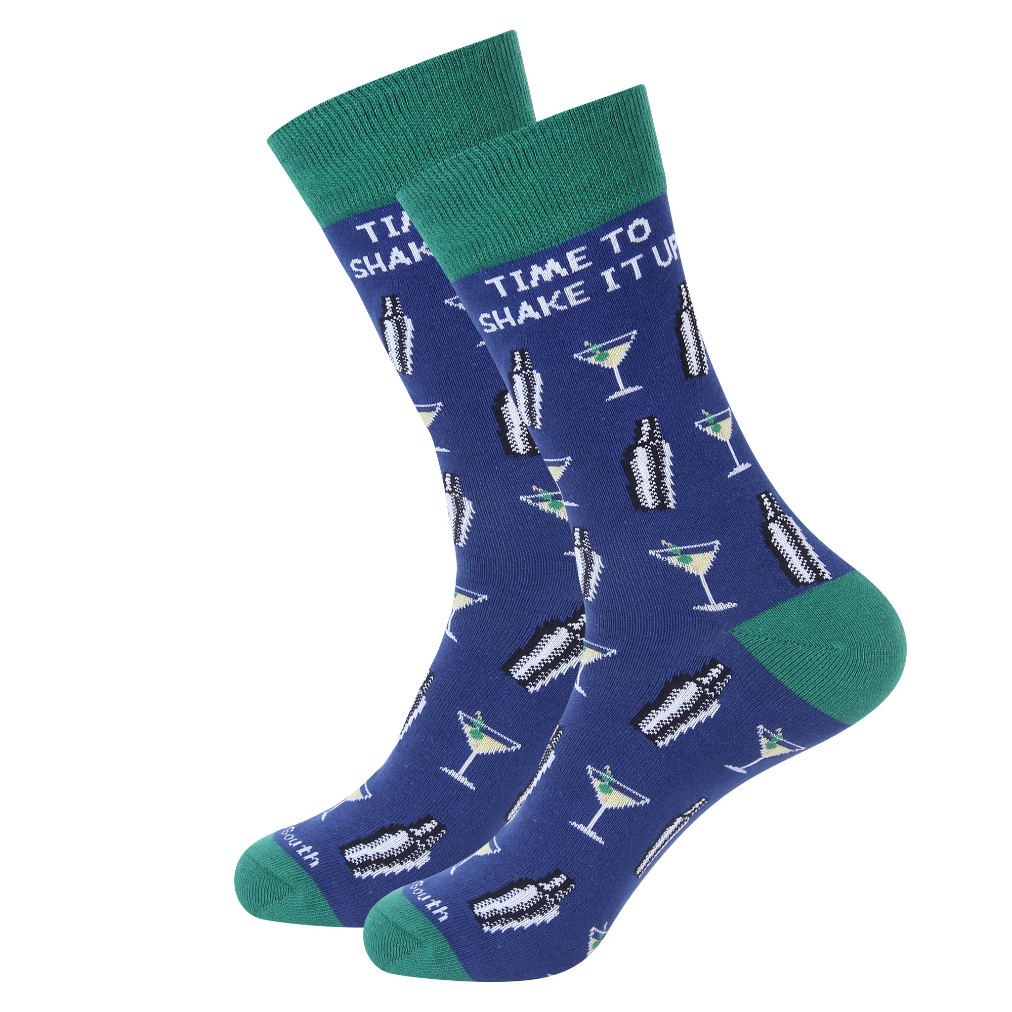 Time To Shake It Up Martini Socks