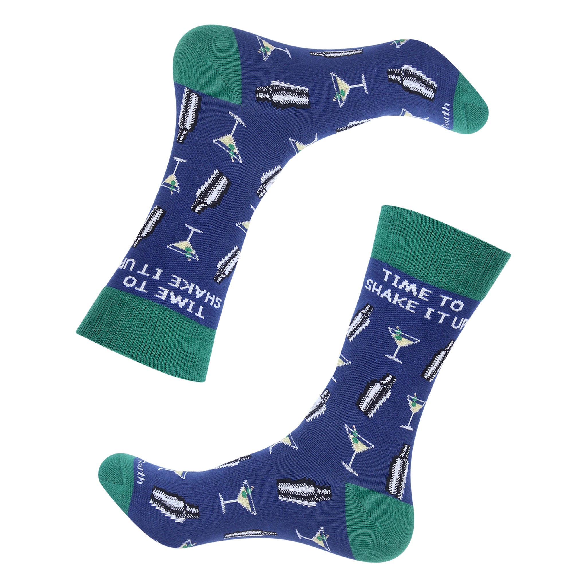 Time To Shake It Up Martini Socks
