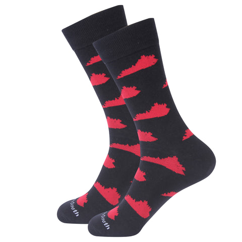 Black/Red KY Socks