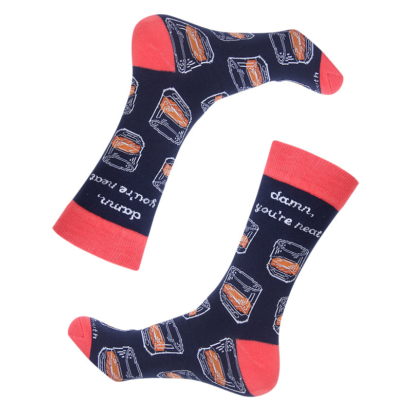 Damn You're Neat Bourbon Socks