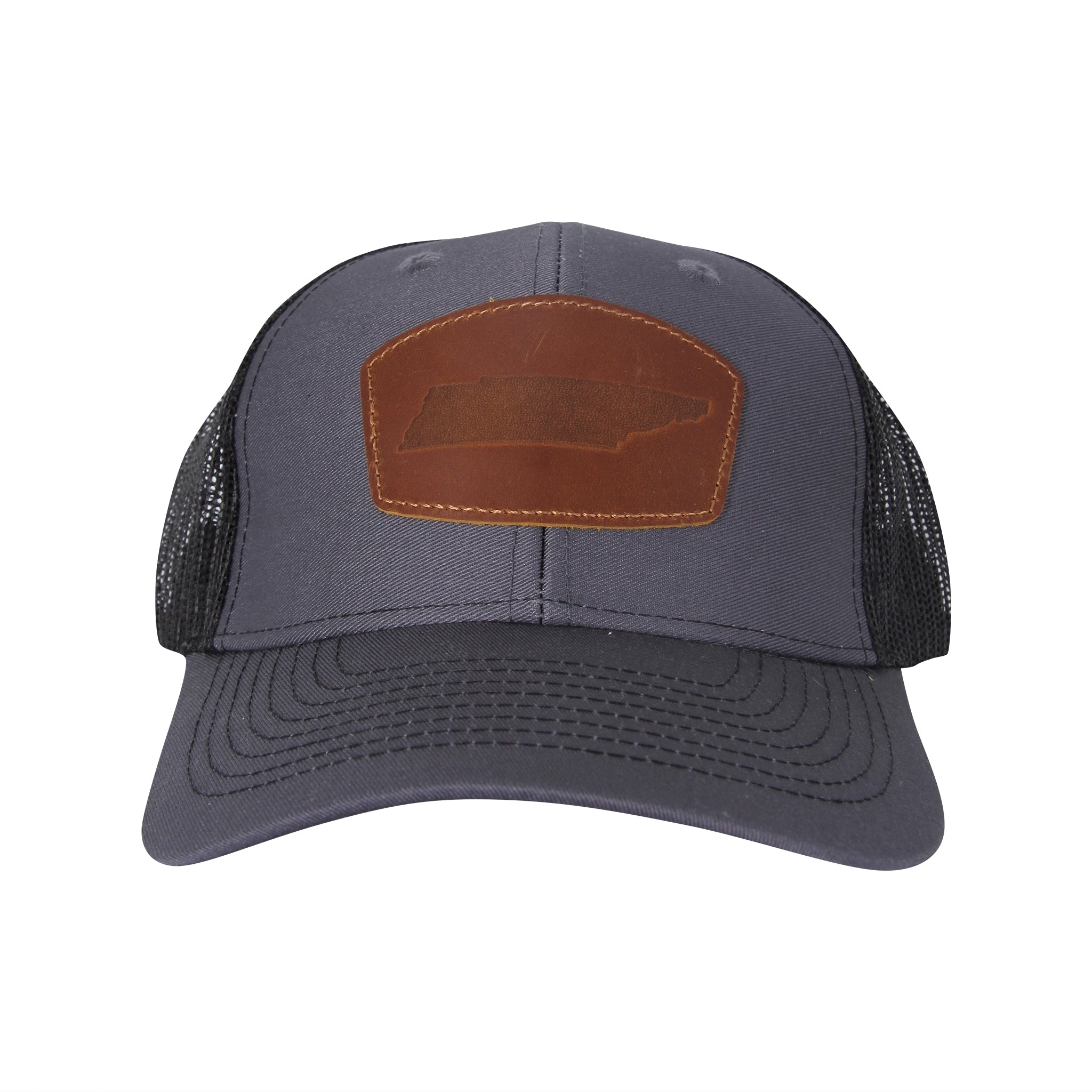 Tennessee TN Shape Leather Patch Hat - Barrel Down South