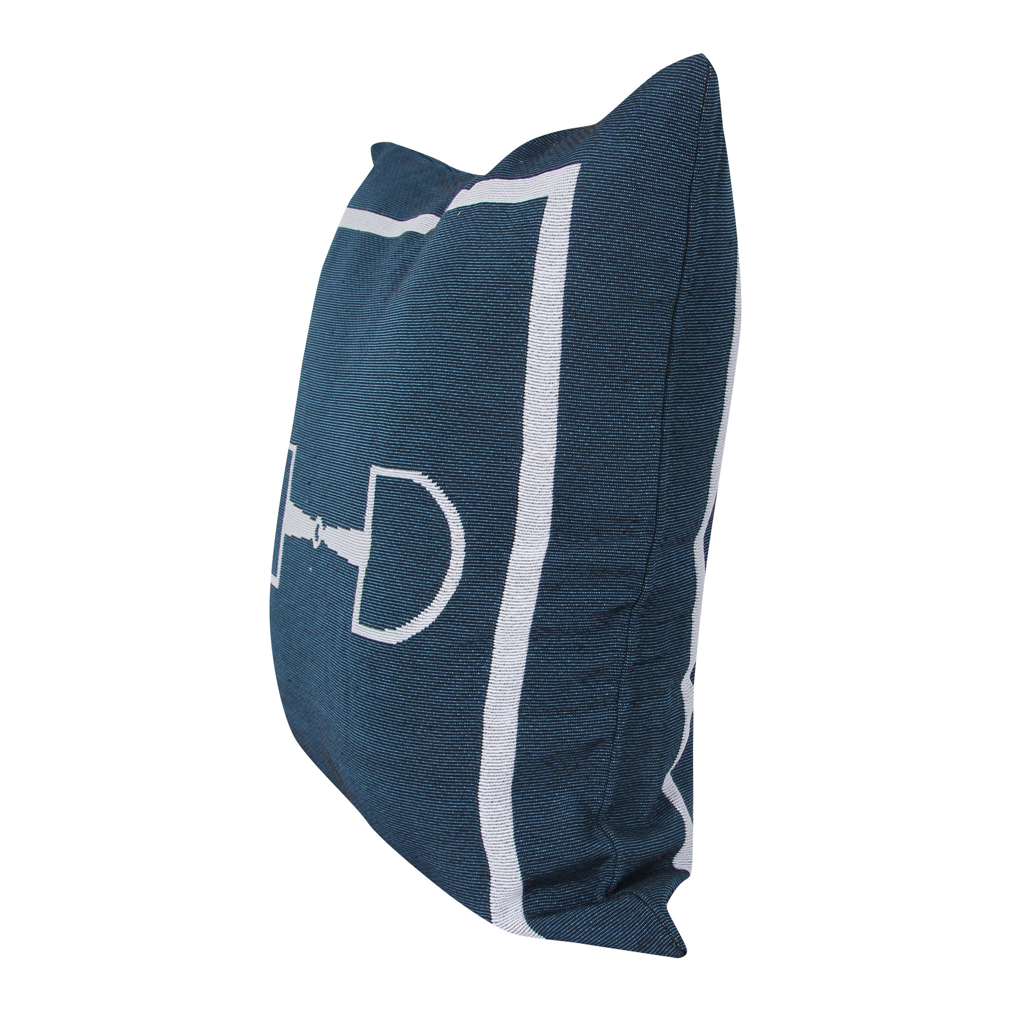 Navy Horse Bit Pillow - Barrel Down South