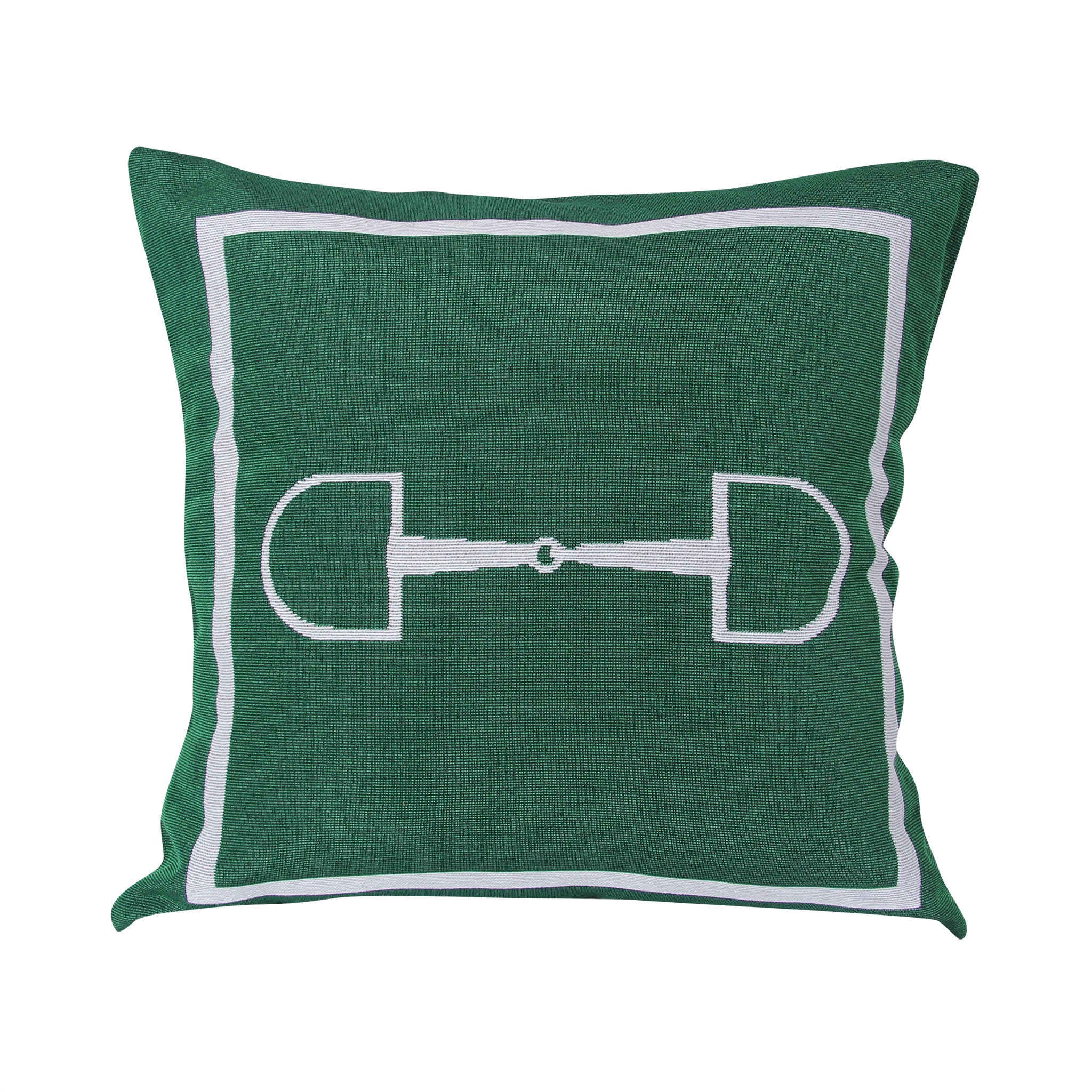 Green Horse Bit Pillow - Barrel Down South