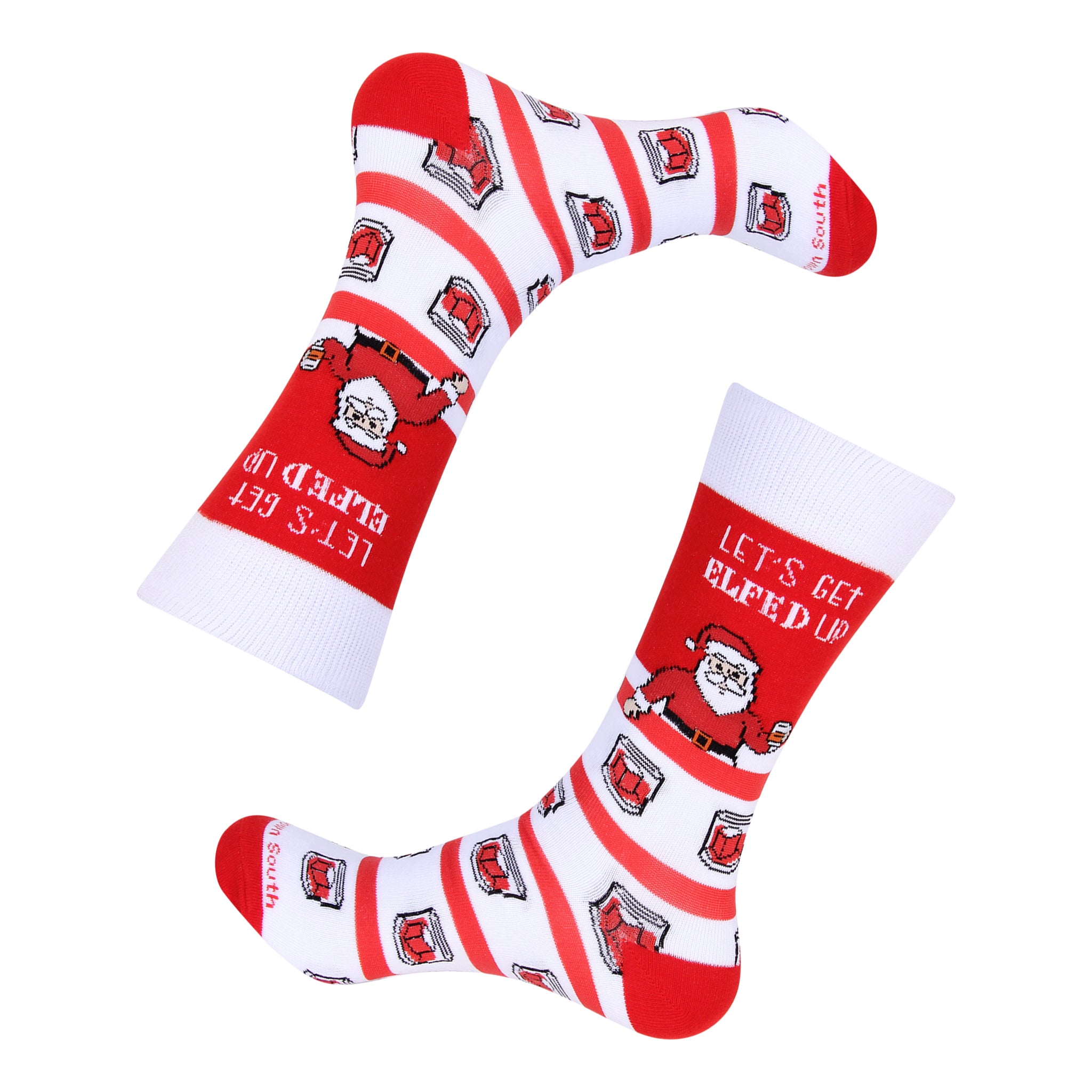 Let's Get Elfed Up Christmas Socks - Barrel Down South
