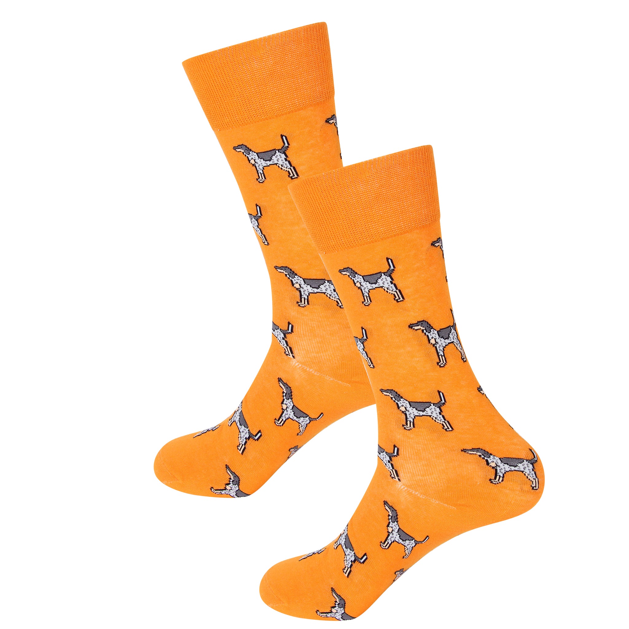 Orange Coonhound Socks - Barrel Down South