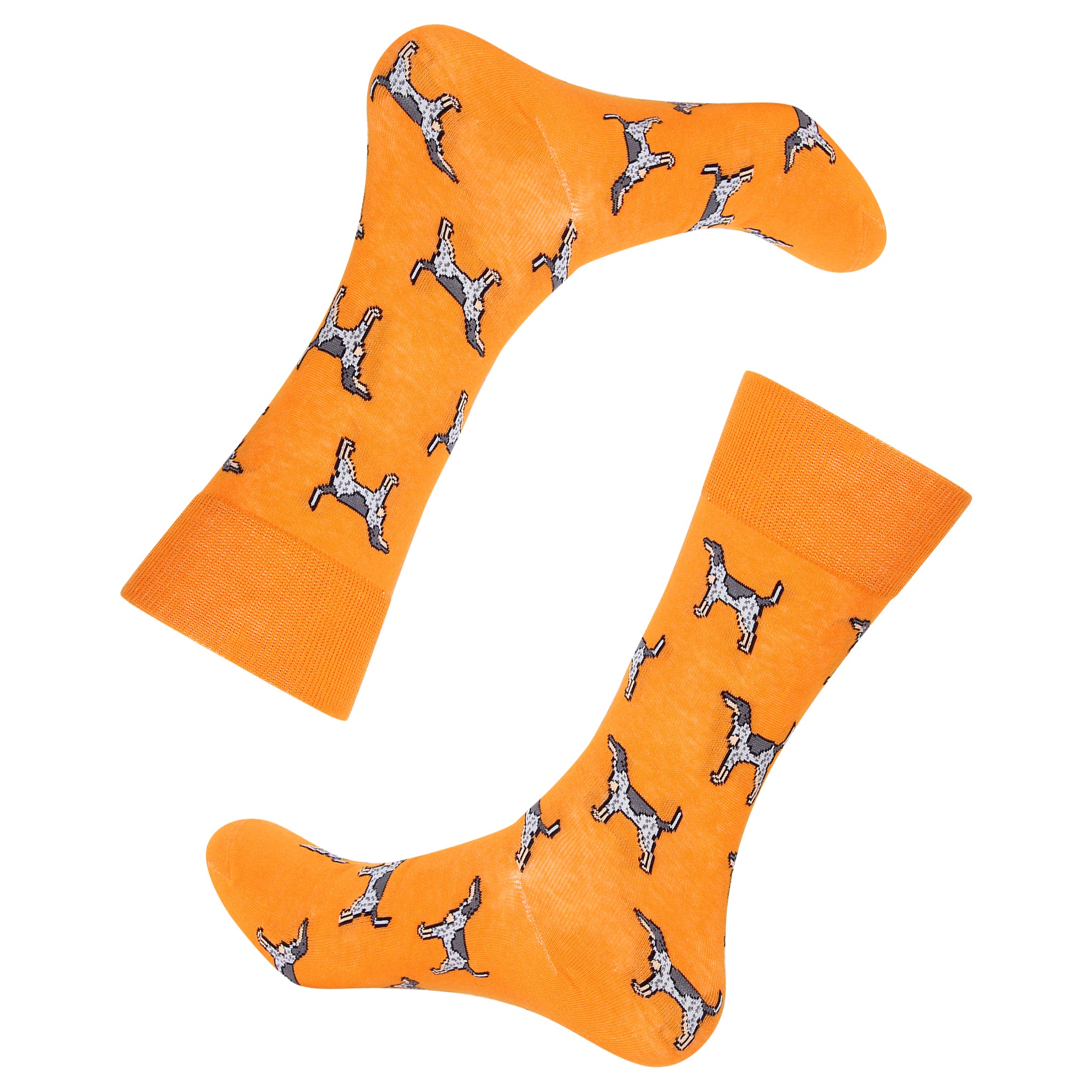 Orange Coonhound Socks - Barrel Down South