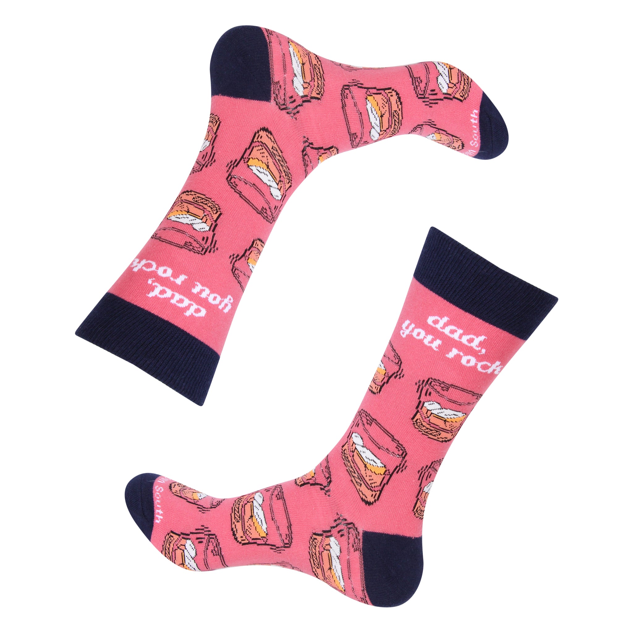 Dad You Rock Bourbon Socks - Barrel Down South