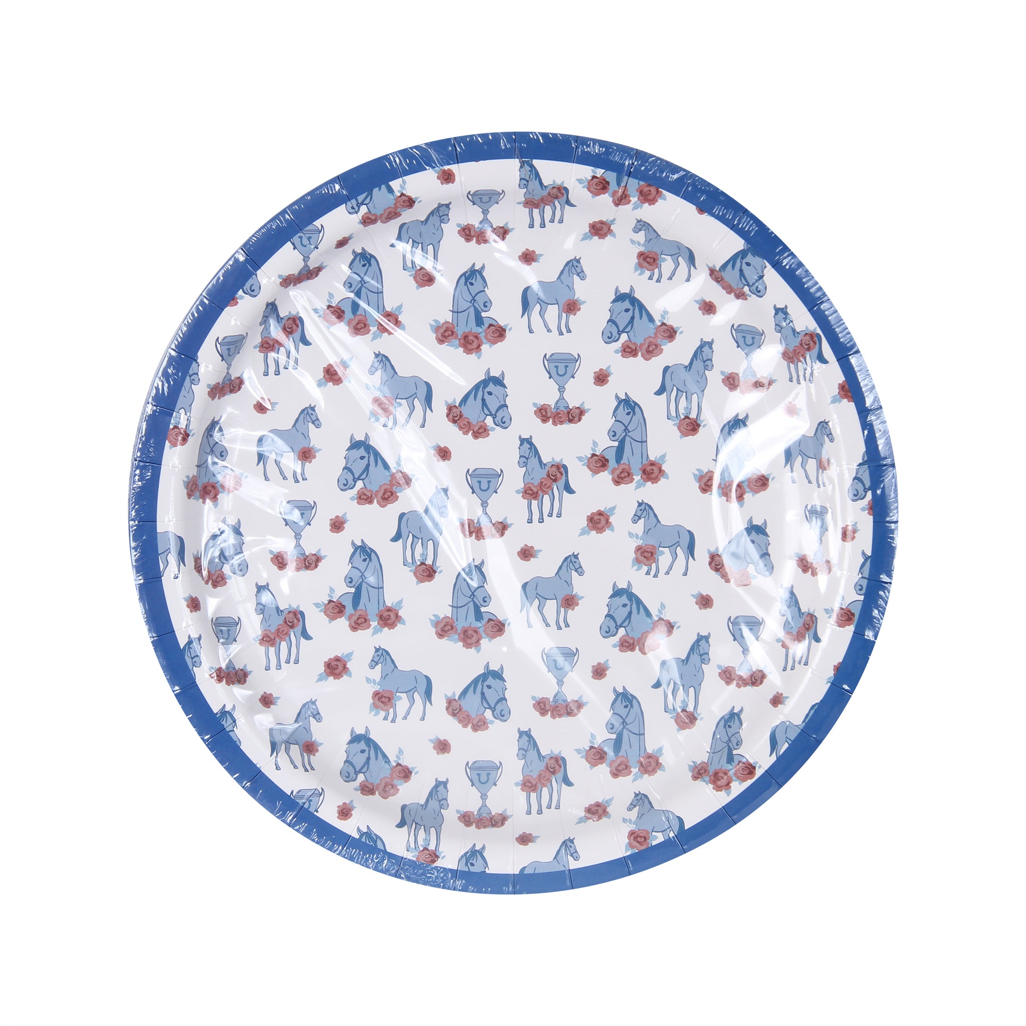 Horse and Roses Paper Plates - Barrel Down South