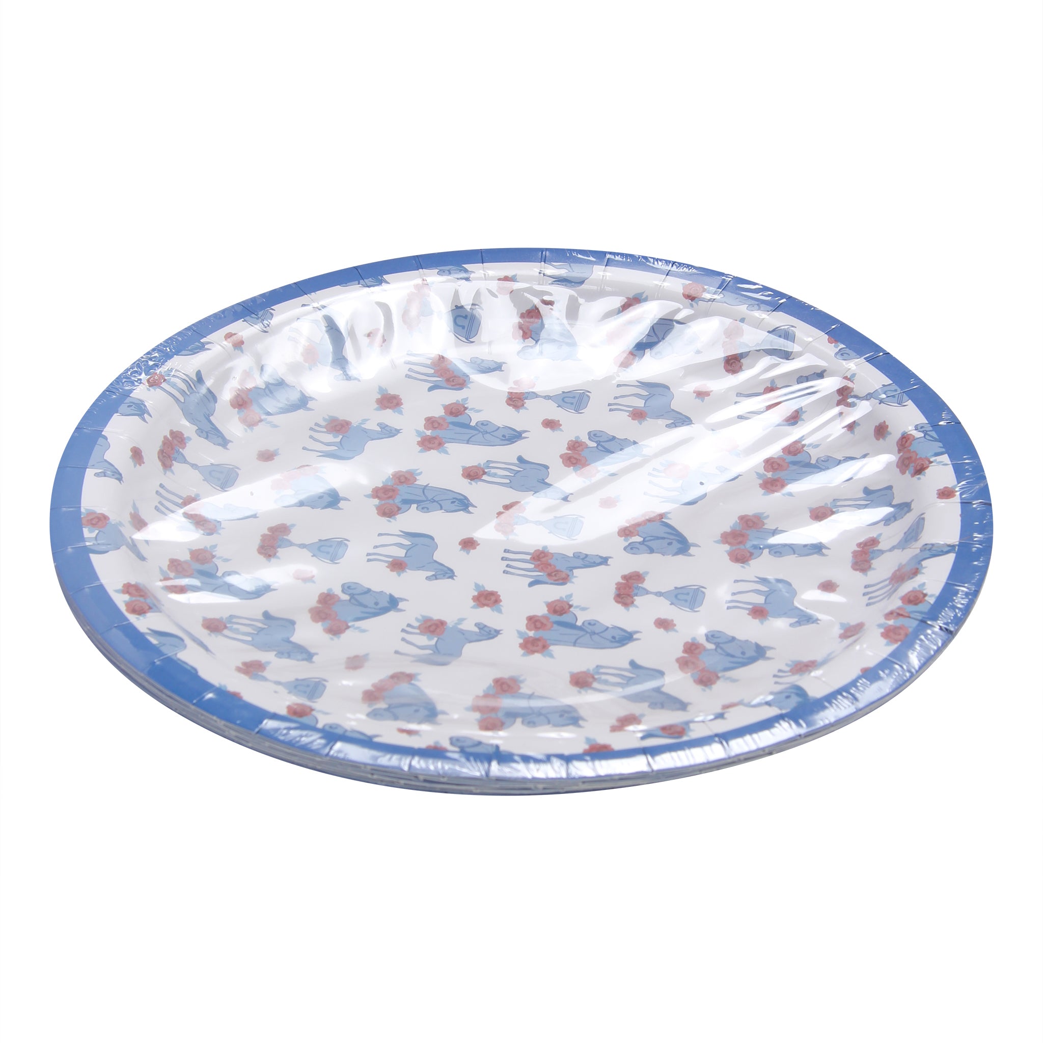 Horse and Roses Paper Plates - Barrel Down South